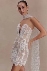 Zoey Lace Scarf - Ivory