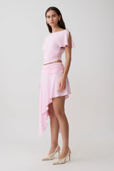 Talise Modal Hankie Midi Skirt - Ballet Pink