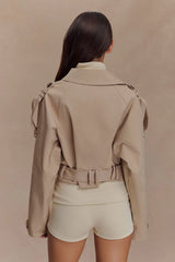 Birdie Fold Over Shorts - Ivory