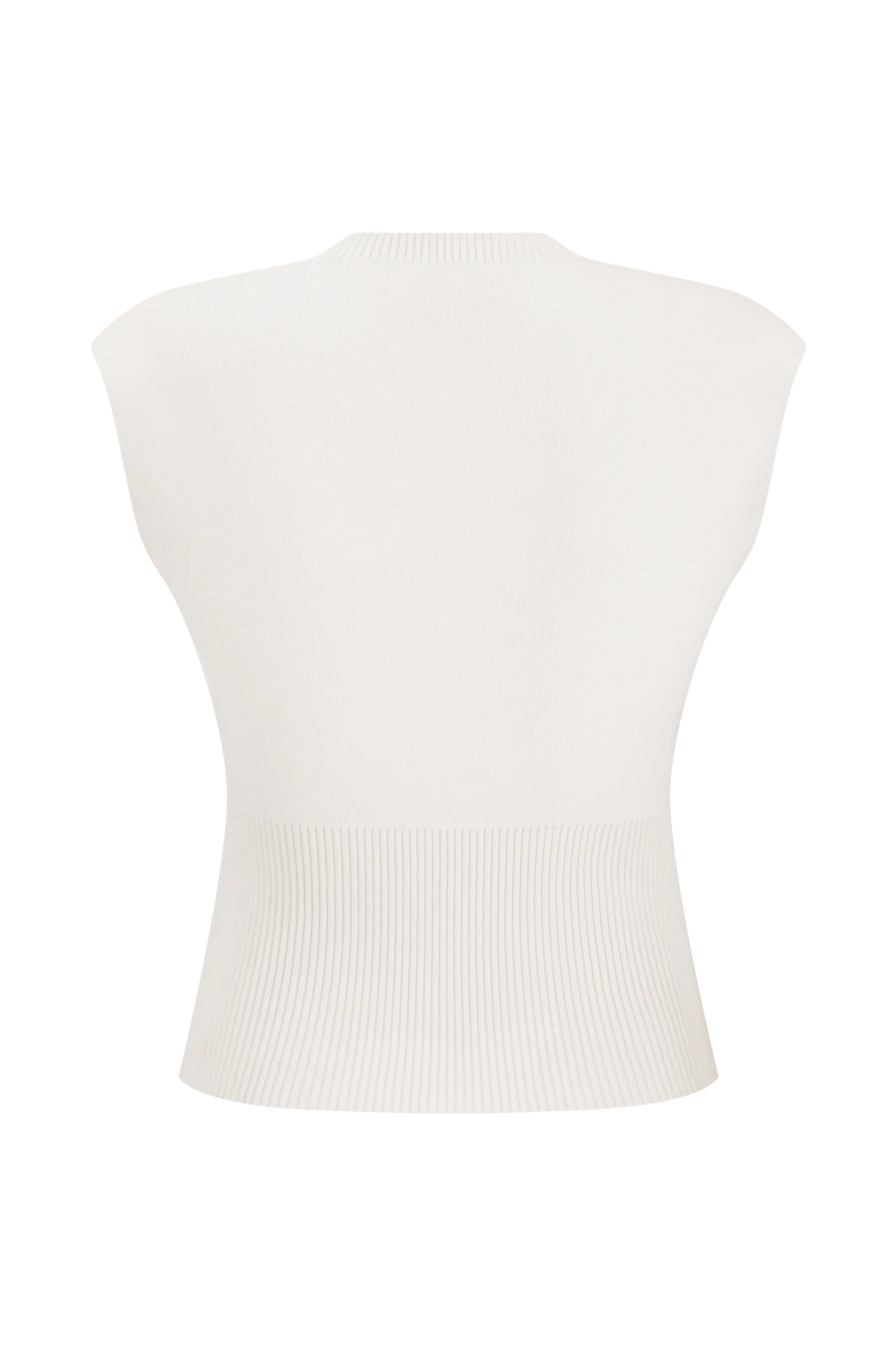 Sharpay Sleeveless Knit Top - Ivory