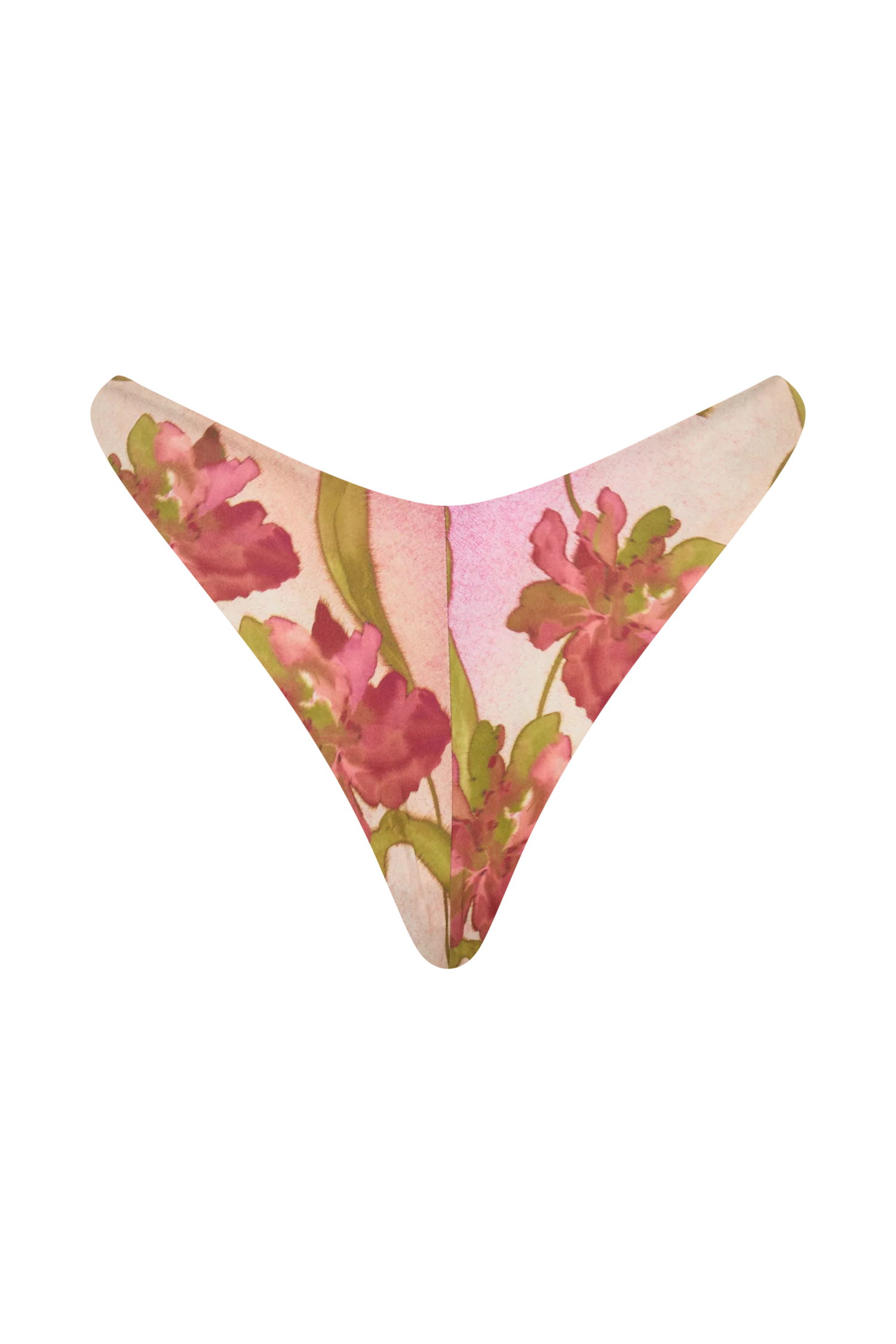 Clover Brazilian Bikini Bottom - Camellia Flower Print