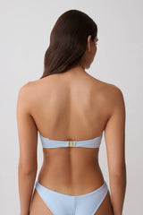 Briar Strapless Bikini Top - Pale Blue