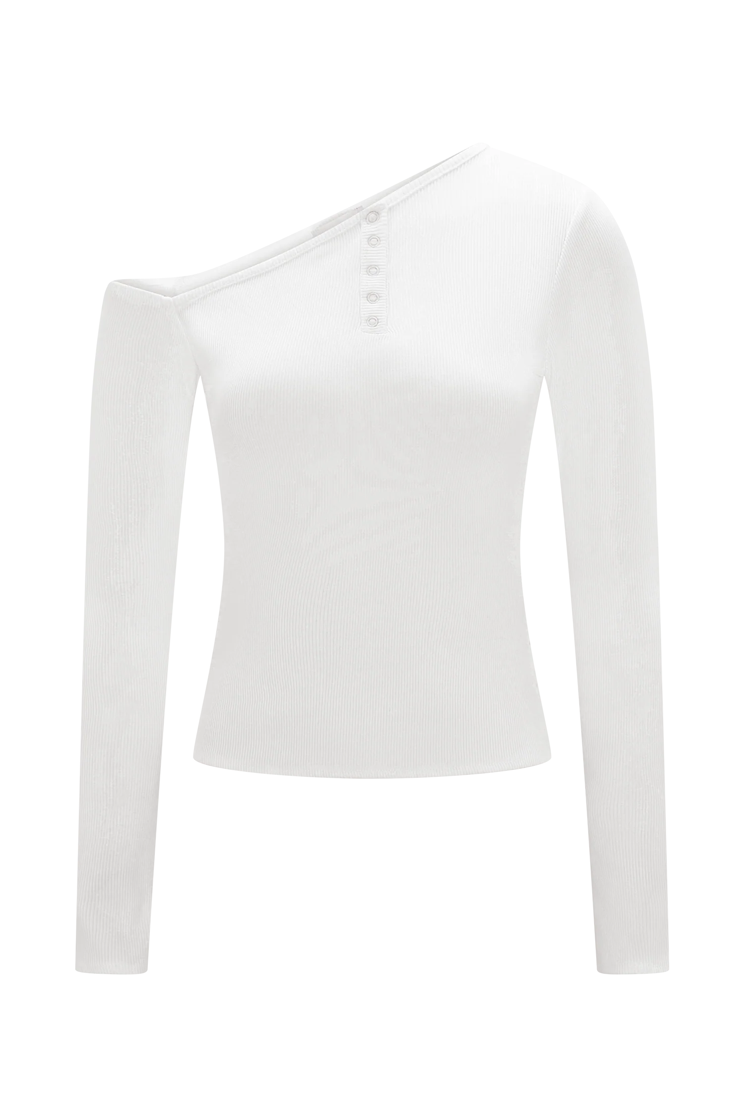 Maelle Off Shoulder Long Sleeve Top - Ivory