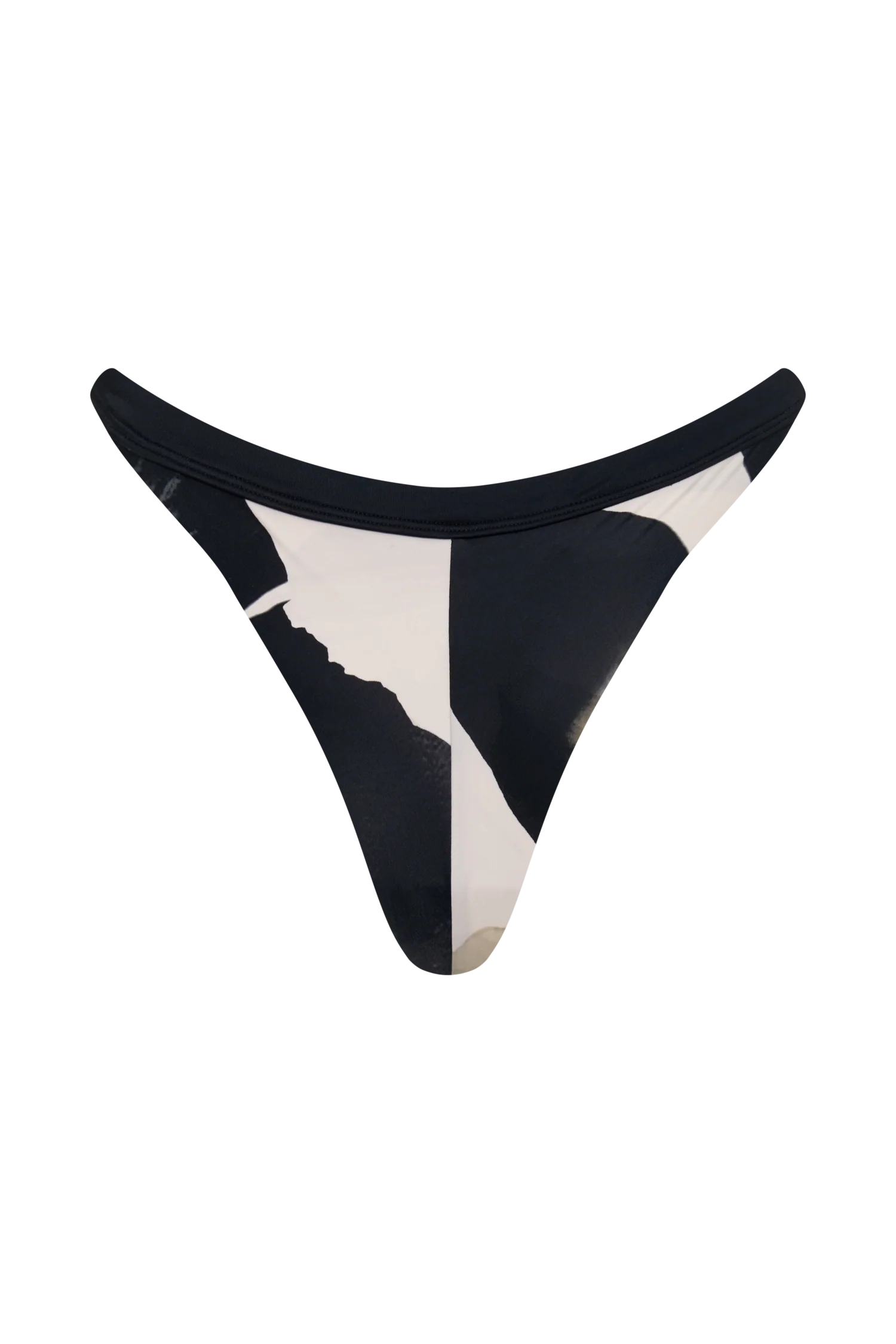 Isla Thong Bikini Bottom - Ivory Oversized Floral Print