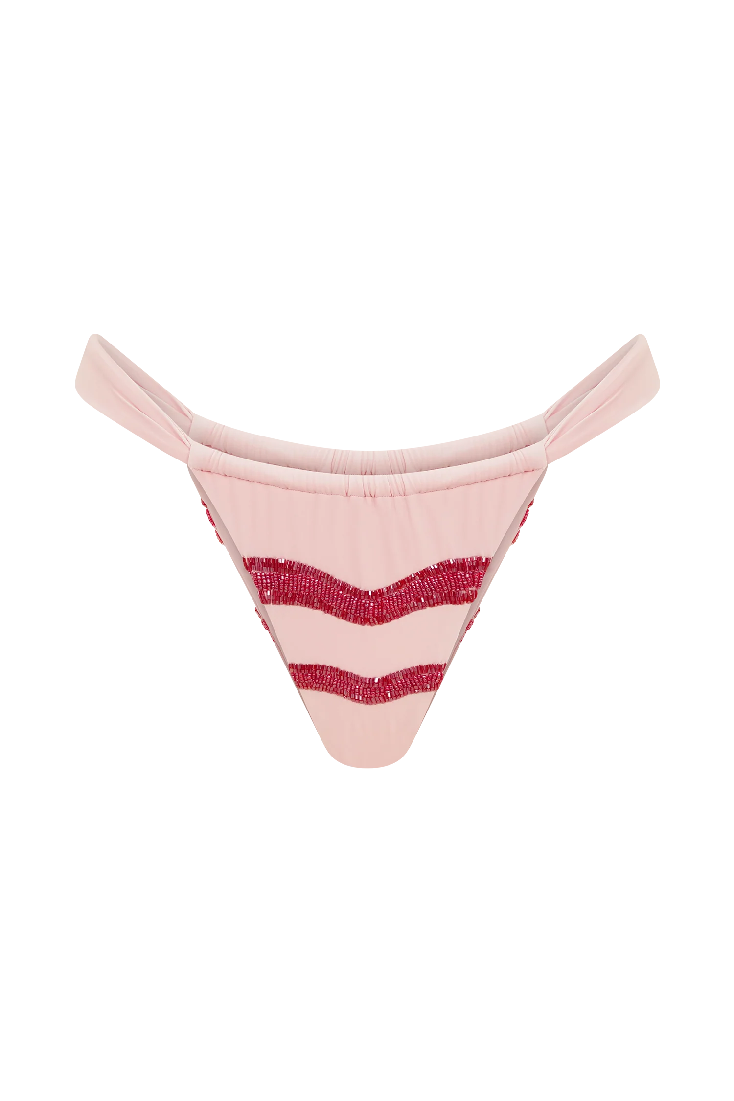 Robyn Beaded Bikini Bottom - Pink