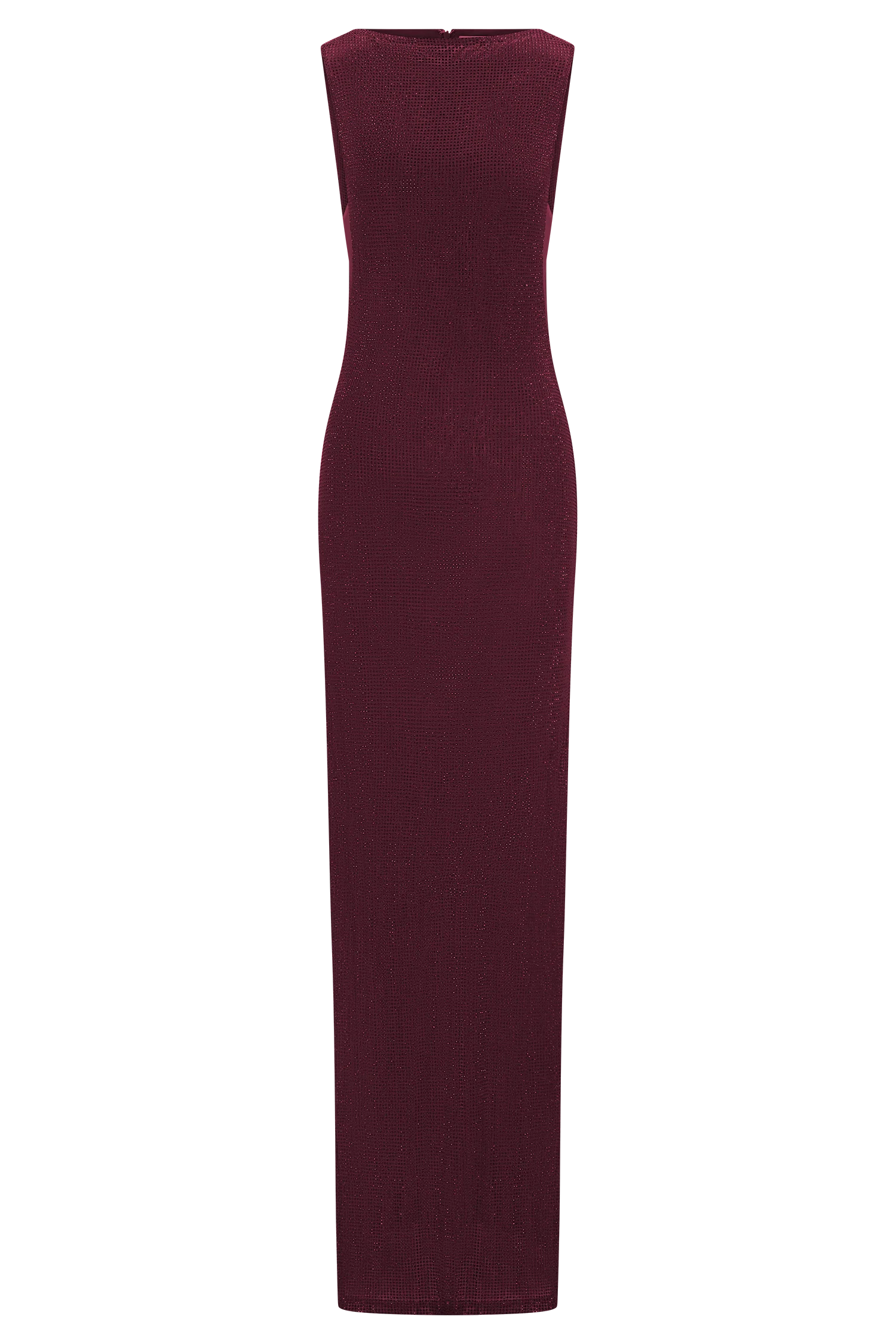 Magnolia Sleeveless Diamante Maxi Dress - Wine