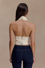 Marion Cross Over Top - Buttercream