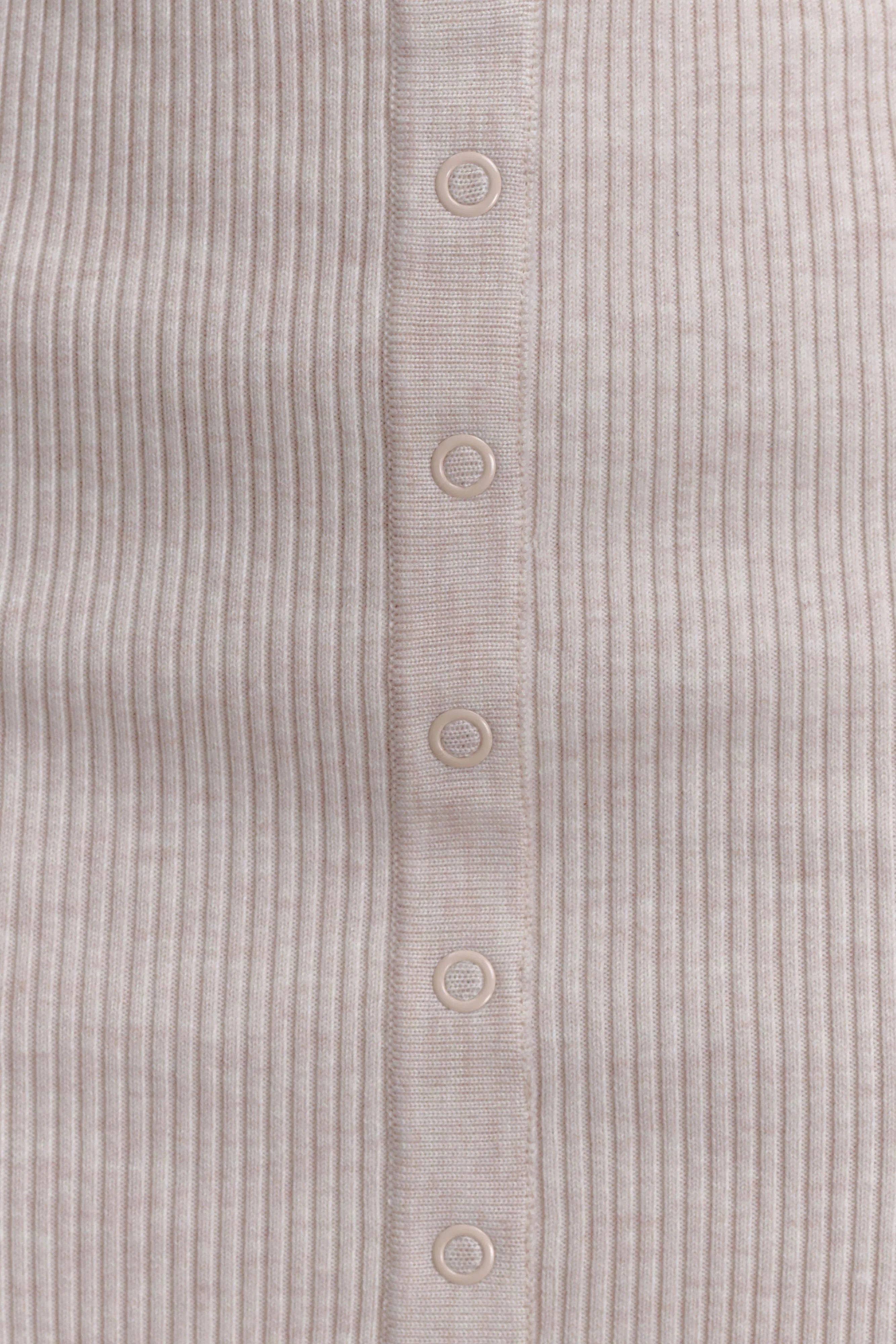 Xaden Wool Mix Knit Mini Dress - Oat Marle