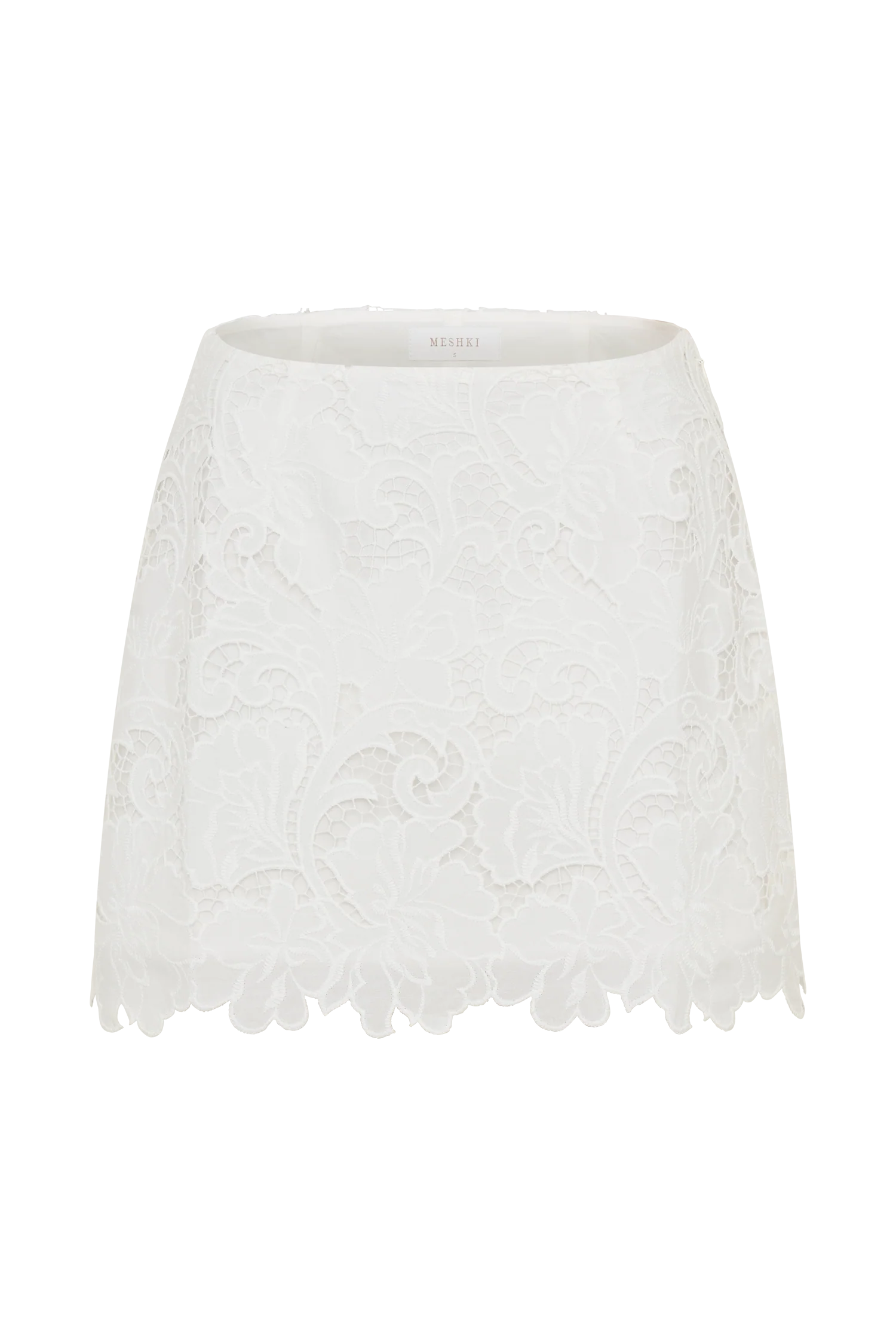 Tessa Broderie Mini Skirt - White