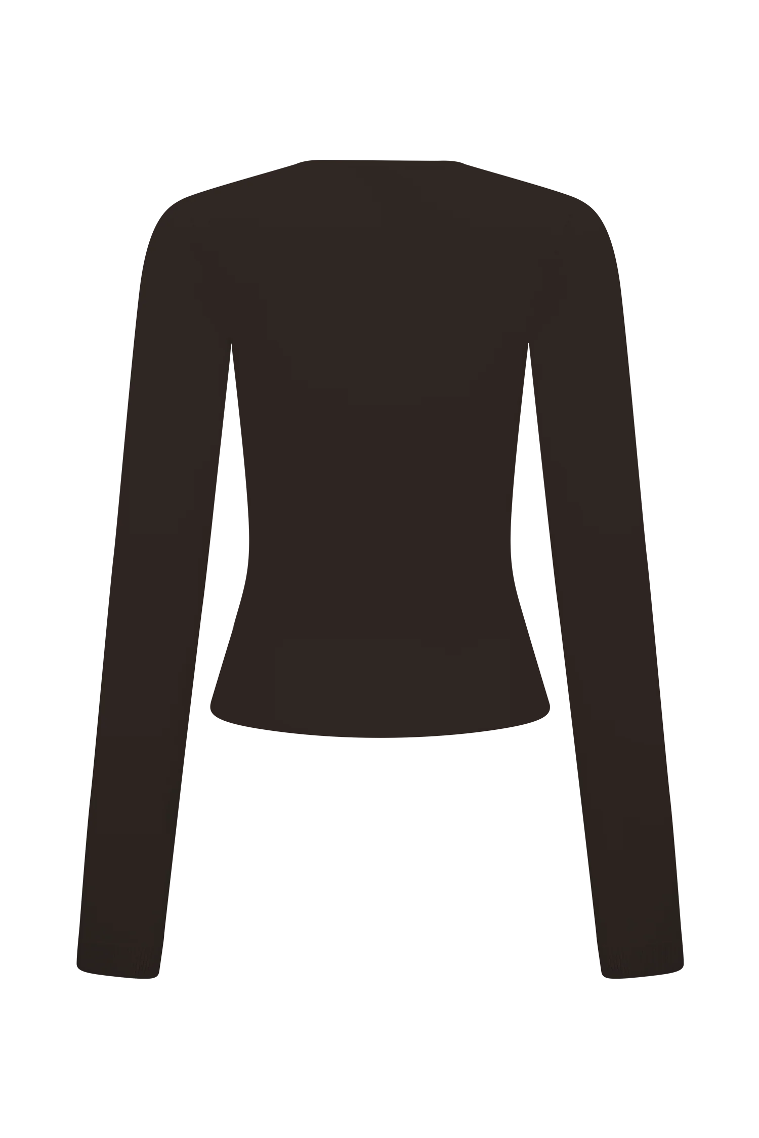 Kaylen Knit Long Sleeve Top - Dark Chocolate