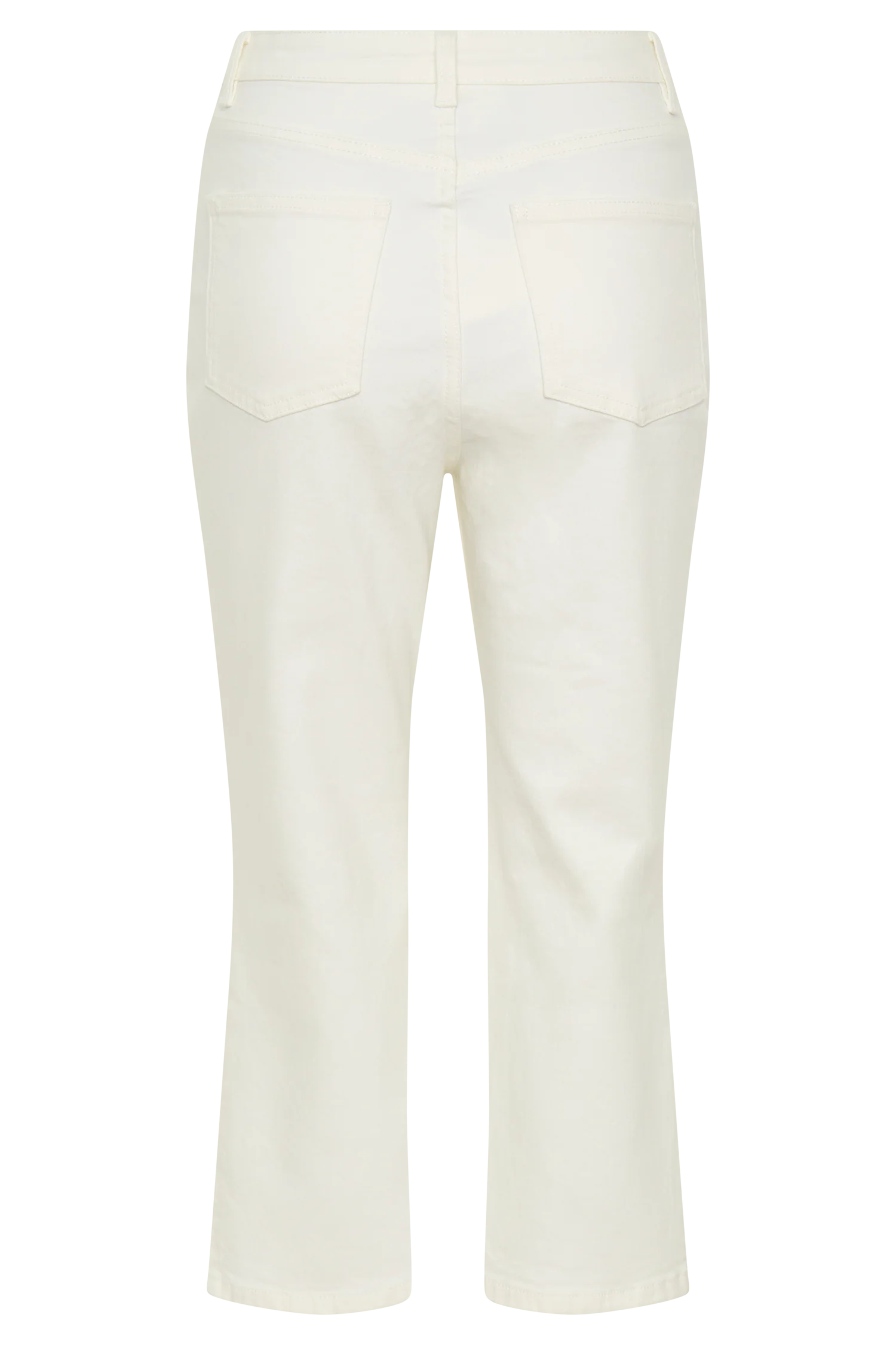 Mary Denim Capris - White