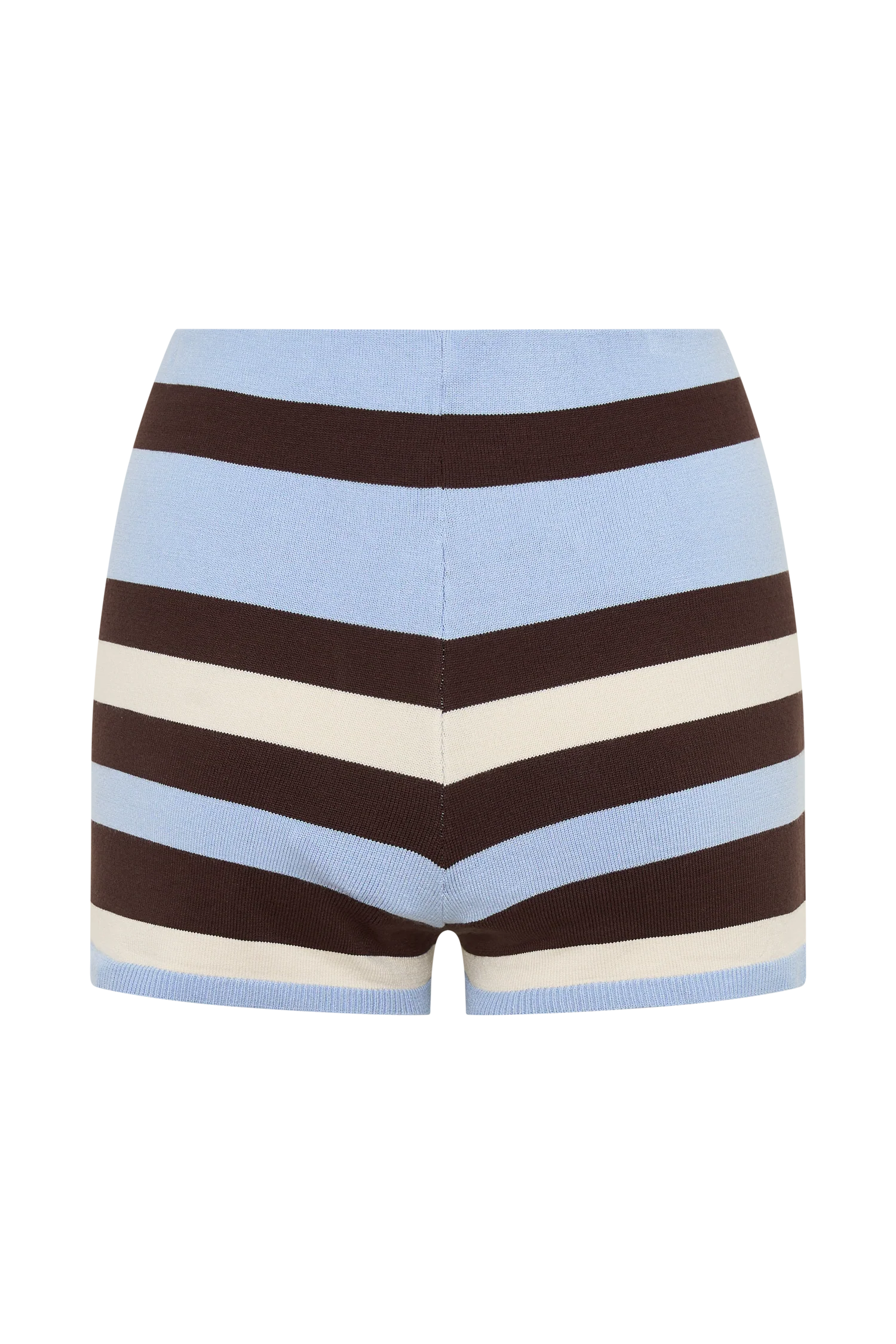 Philly Stripe Knit Short - Chocolate/Blue