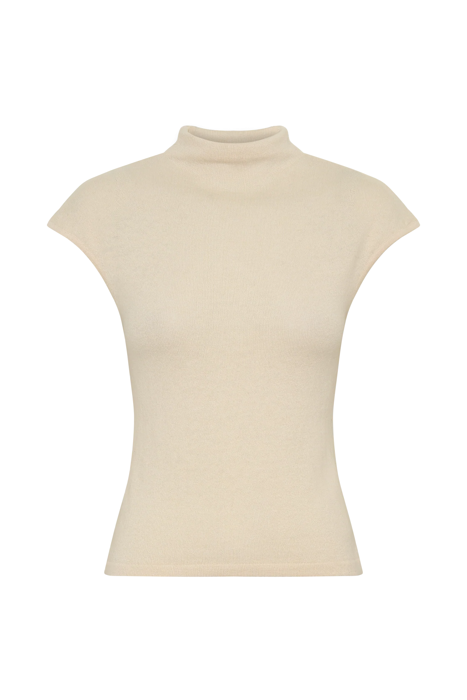 Sonny Short Sleeve Knit Top - Cream