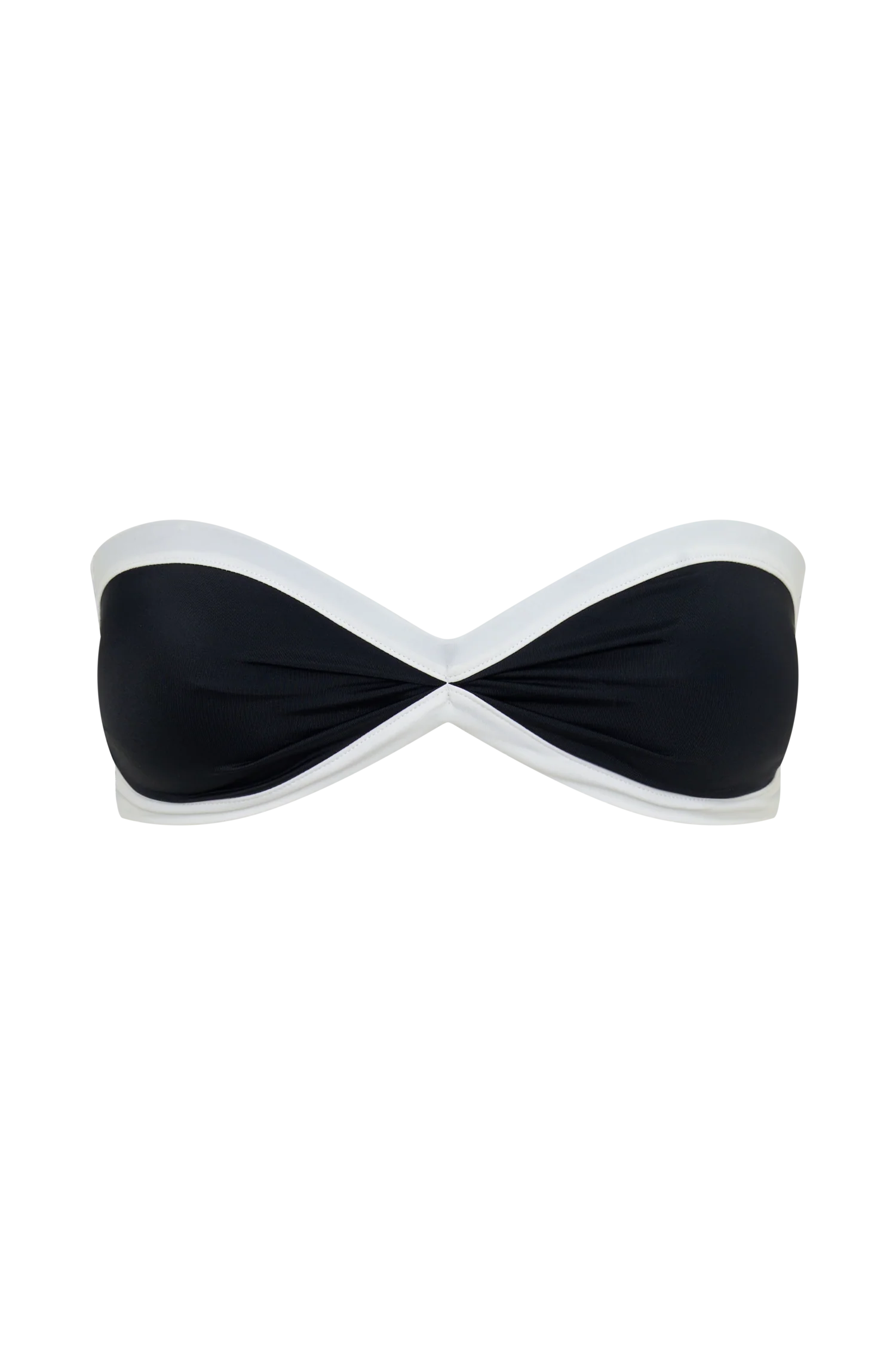 Briar Strapless Bikini Top - Black/White