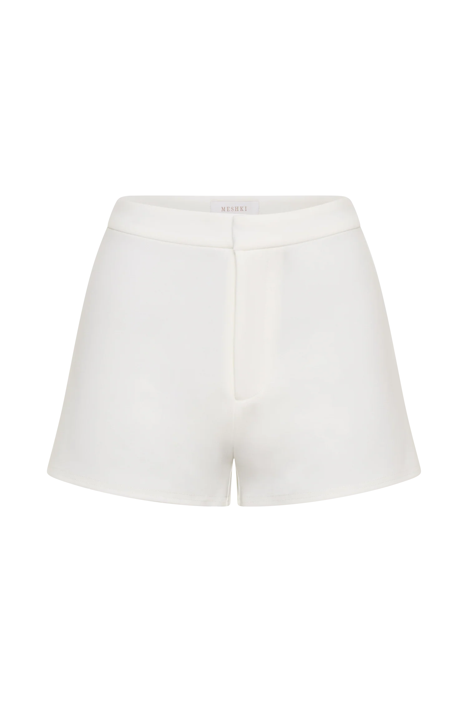 Blanca Stretch Crepe Shorts - White