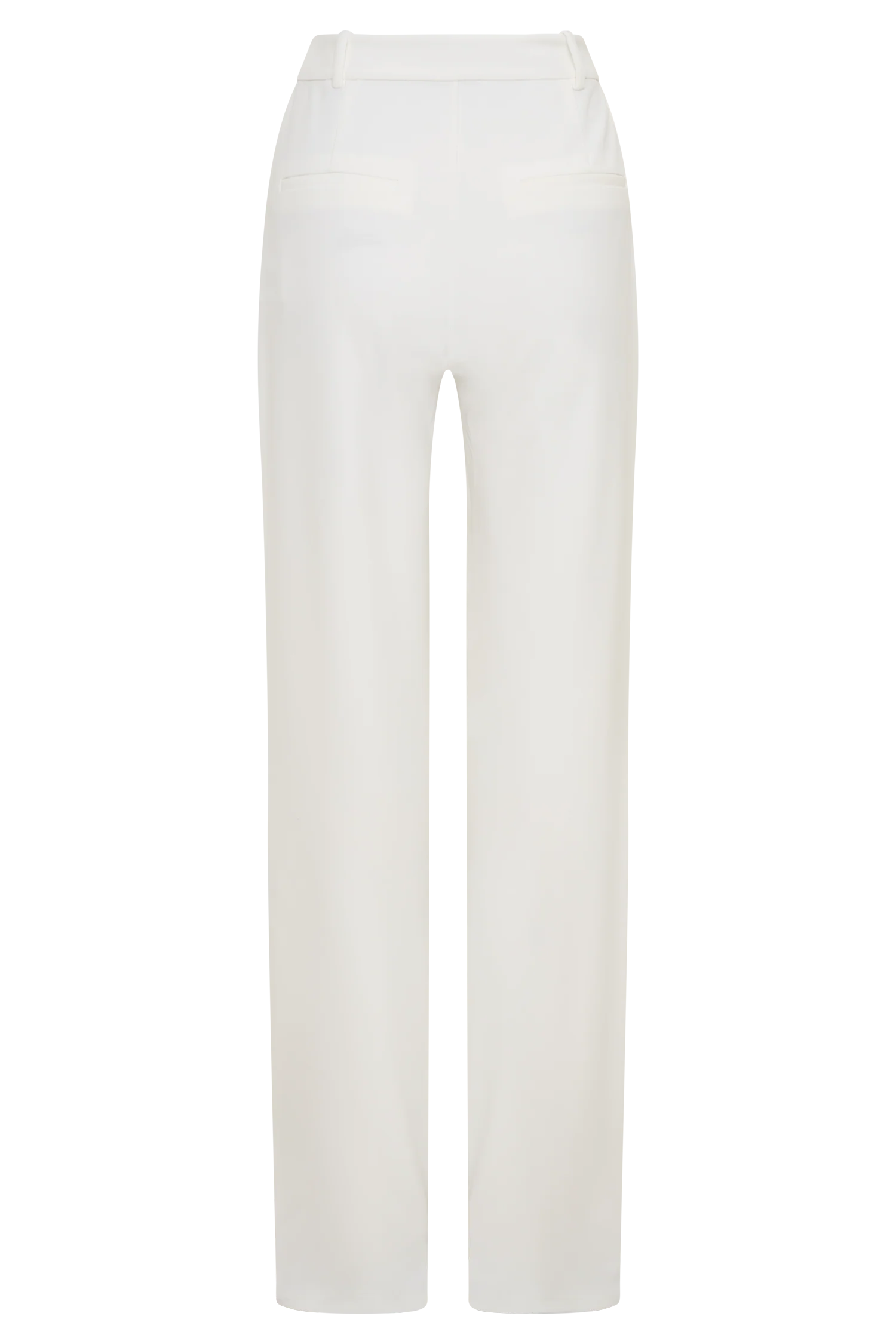 Maude Crepe Straight Leg Pants - Ivory