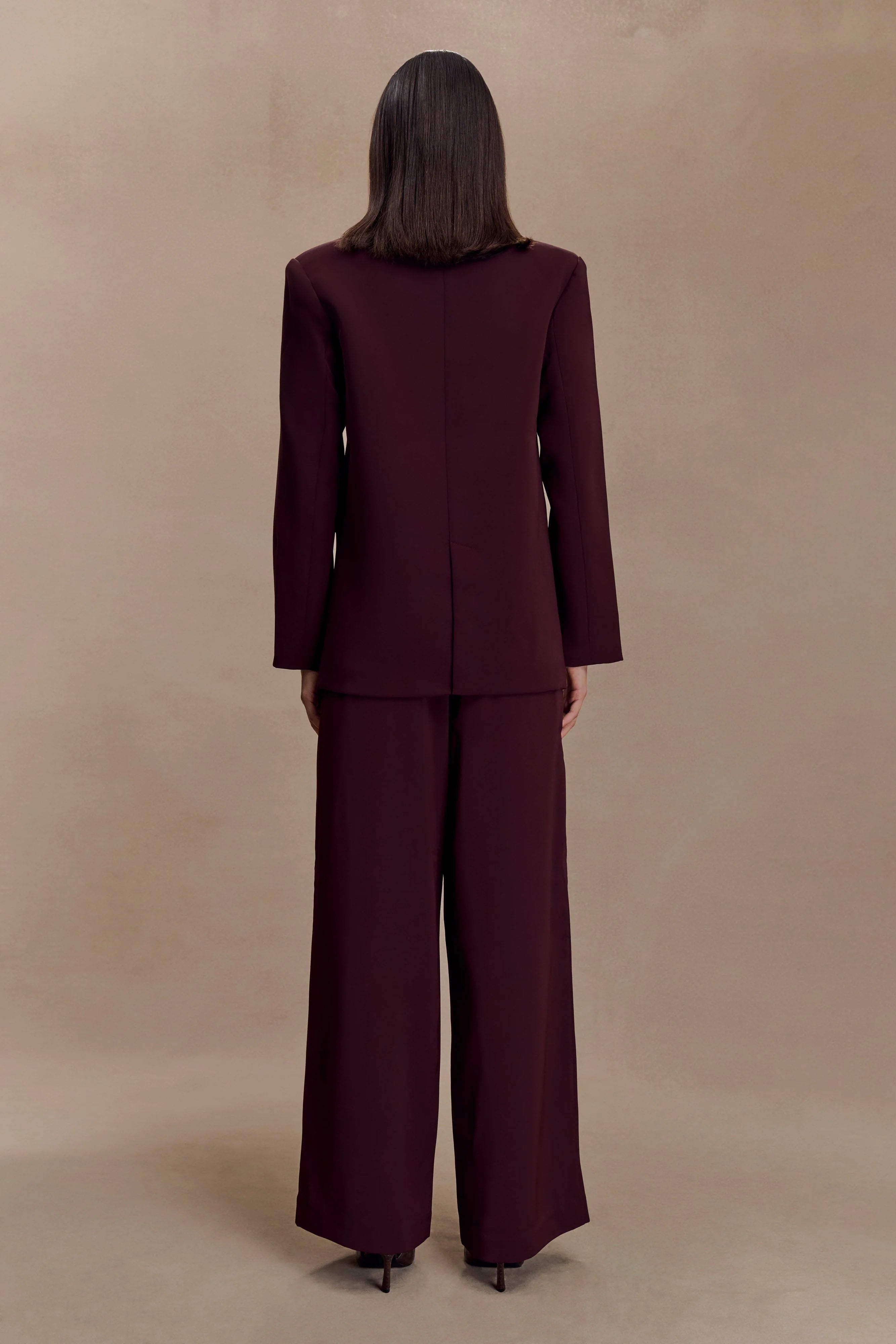 Mateo Oversized Blazer - Mahogany