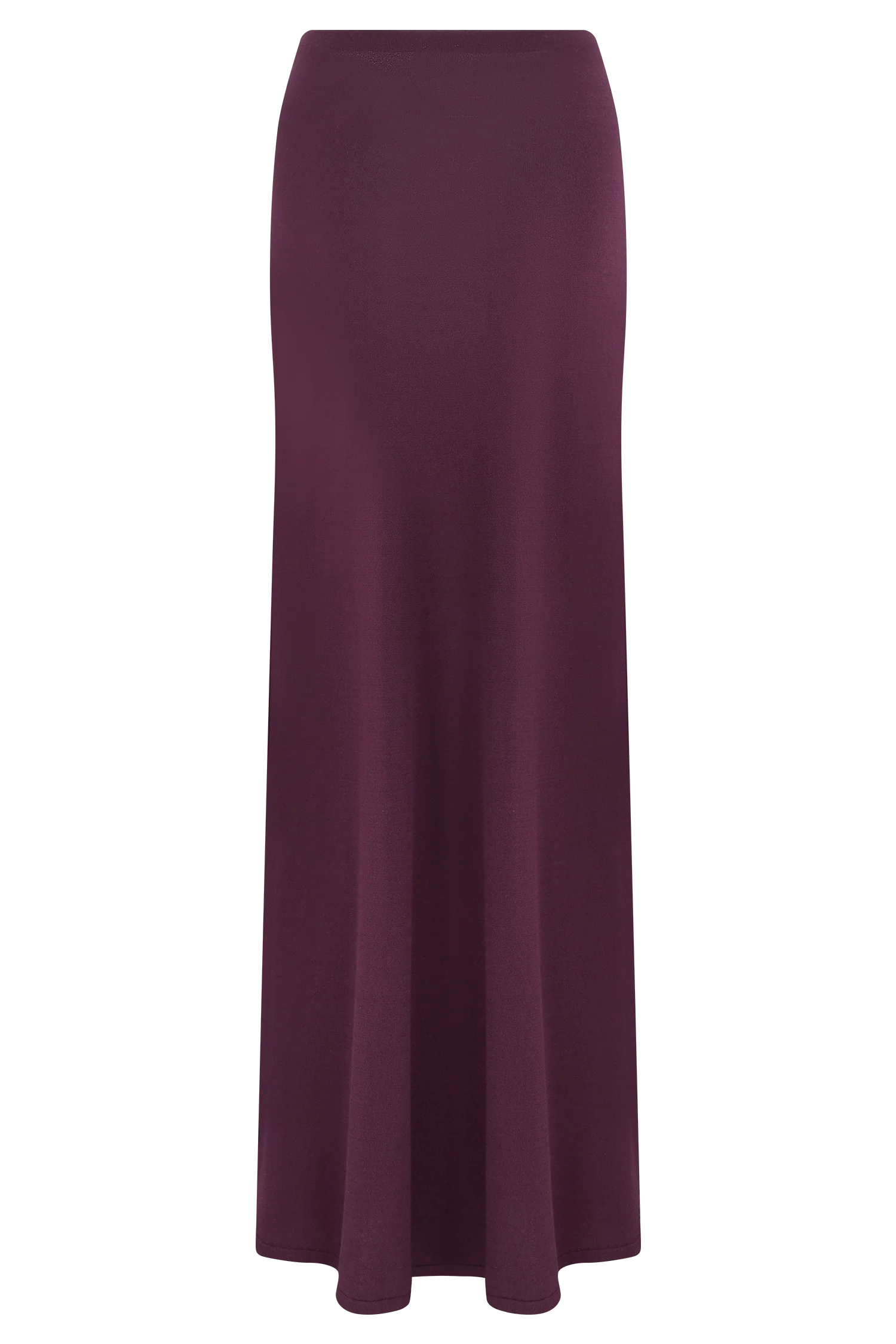 Martiena Knit Maxi Skirt - Plum