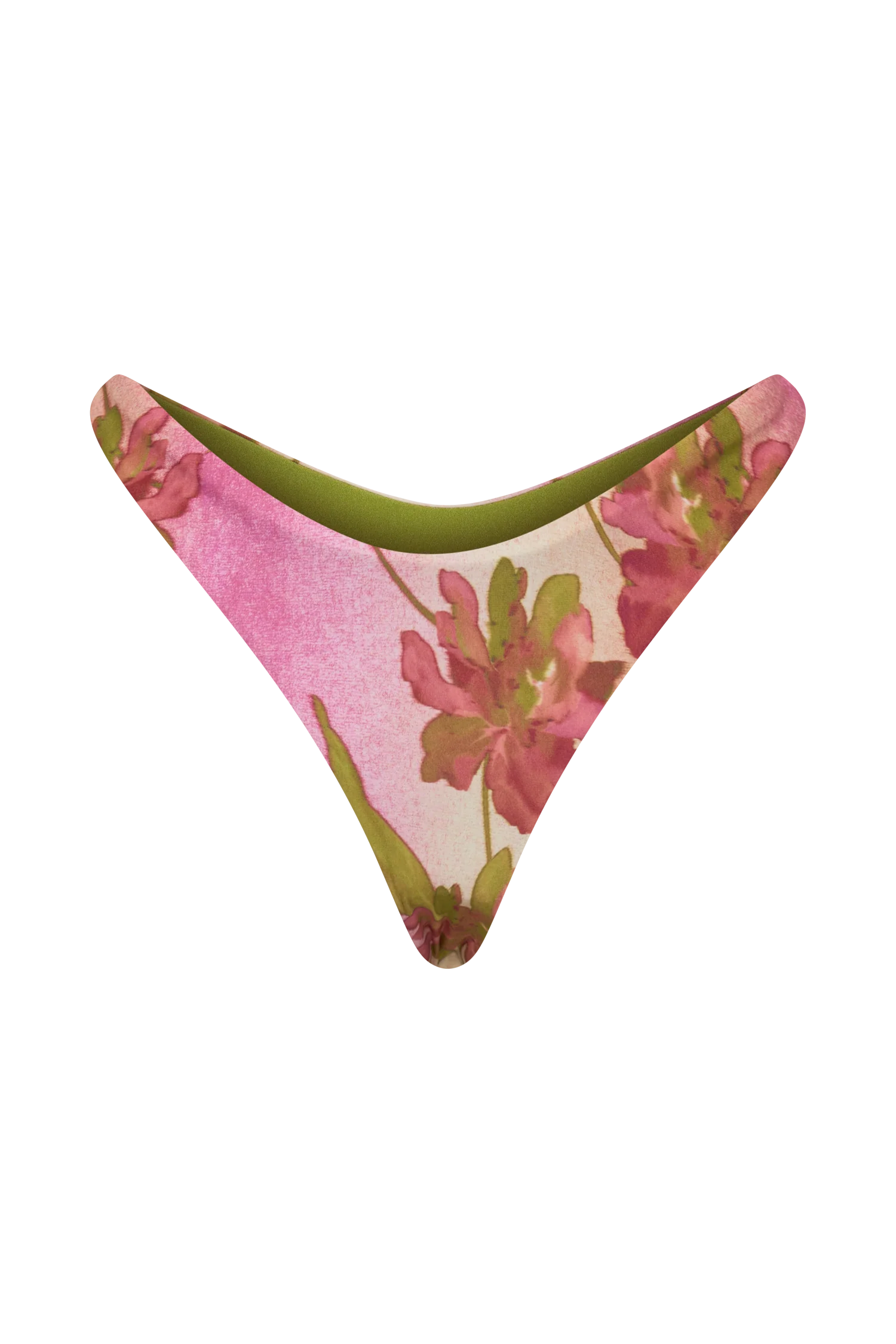Clover Brazilian Bikini Bottom - Camellia Flower Print