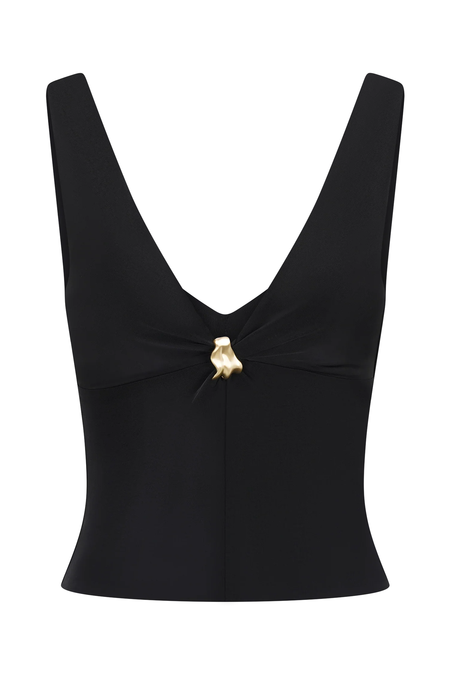 Spencer Slinky Top with Hardware - Black