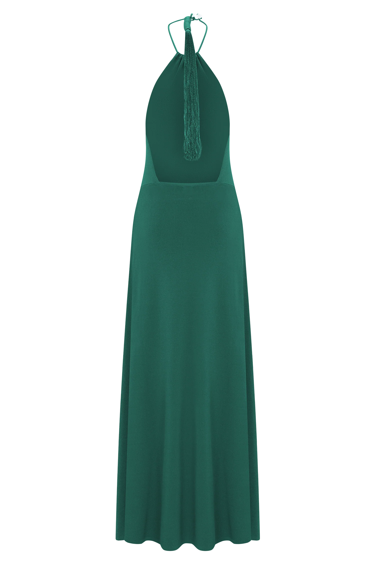 Meg Halter Tassel Maxi Dress - Emerald