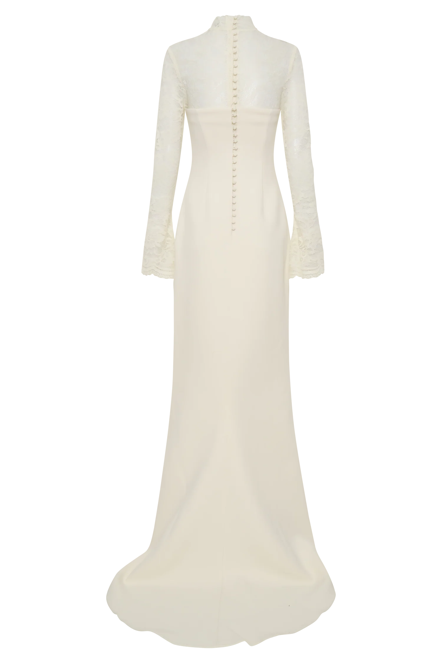 Aurelie Long Sleeve Lace Maxi Dress - Ivory