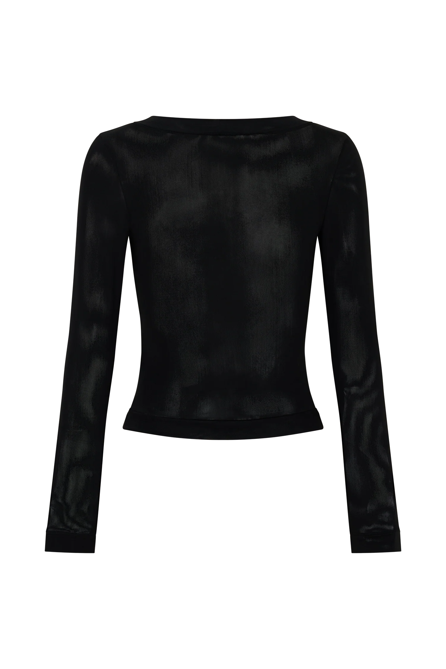Lumi Long Sleeve Mesh Top - Black