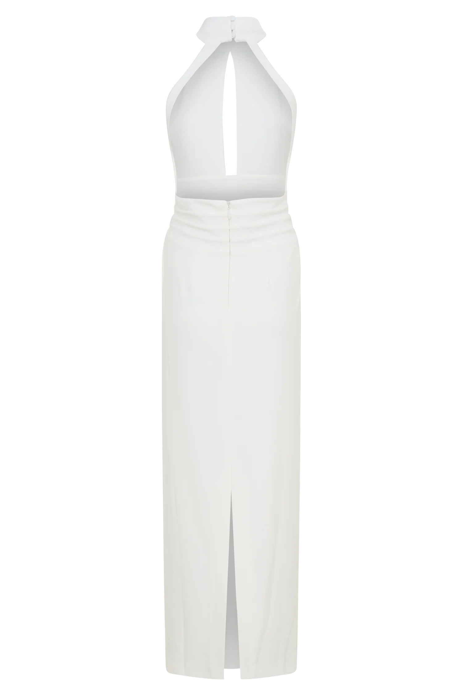 Elan Stretch Crepe Maxi Dress - White