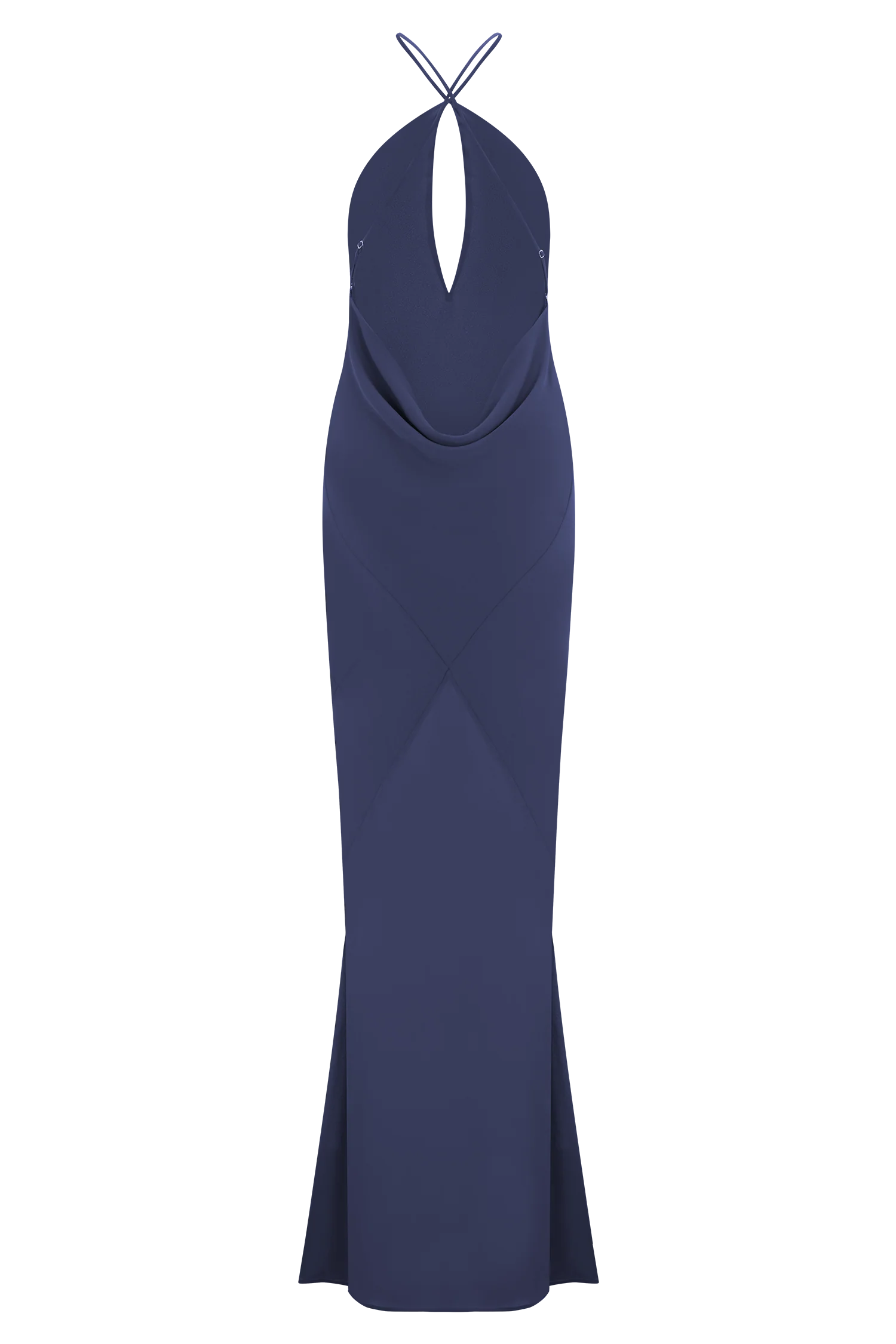 Nerea Slip Halter Maxi Dress - Purple Ink