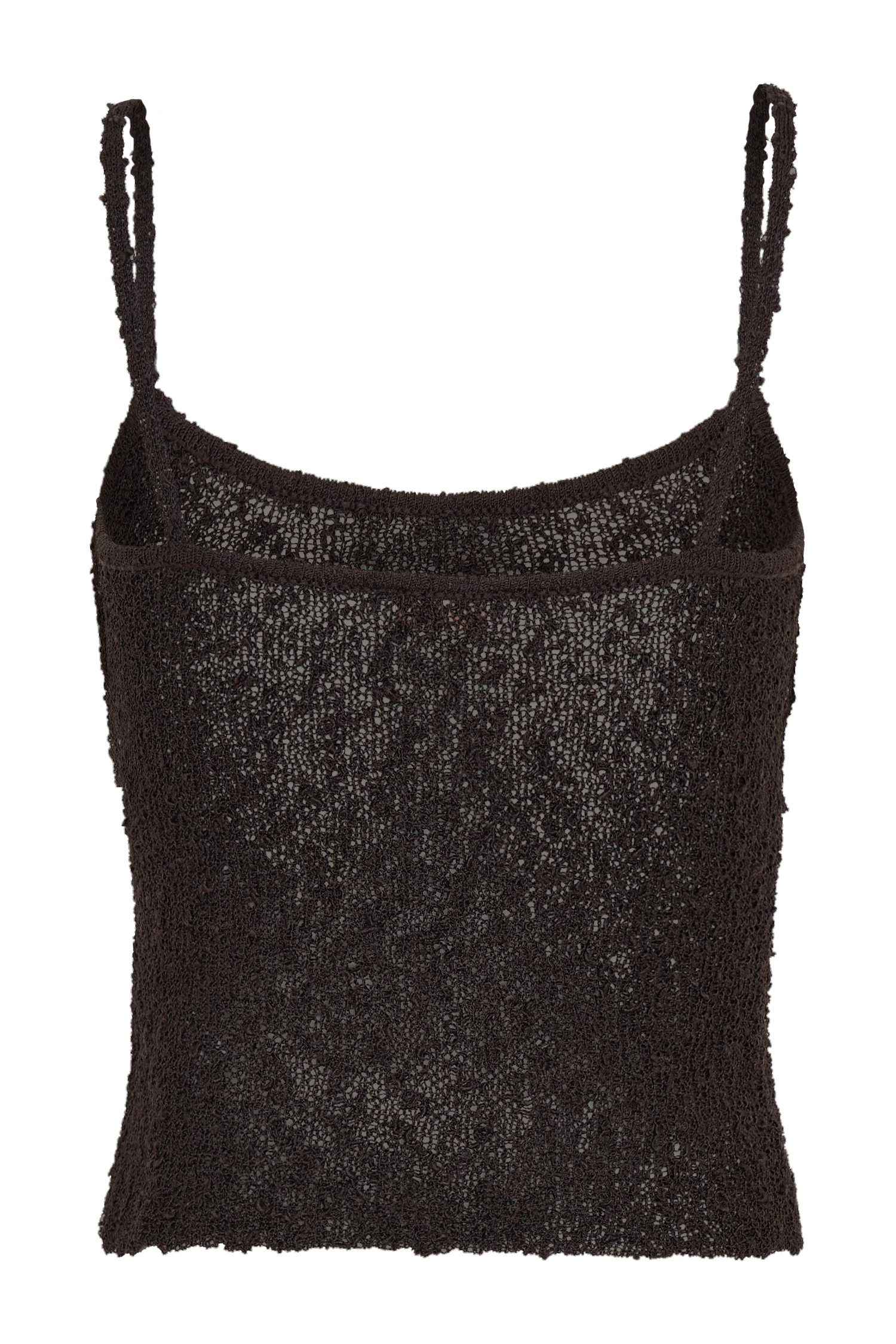 Mattais Boucle Knit Top - Dark Chocolate