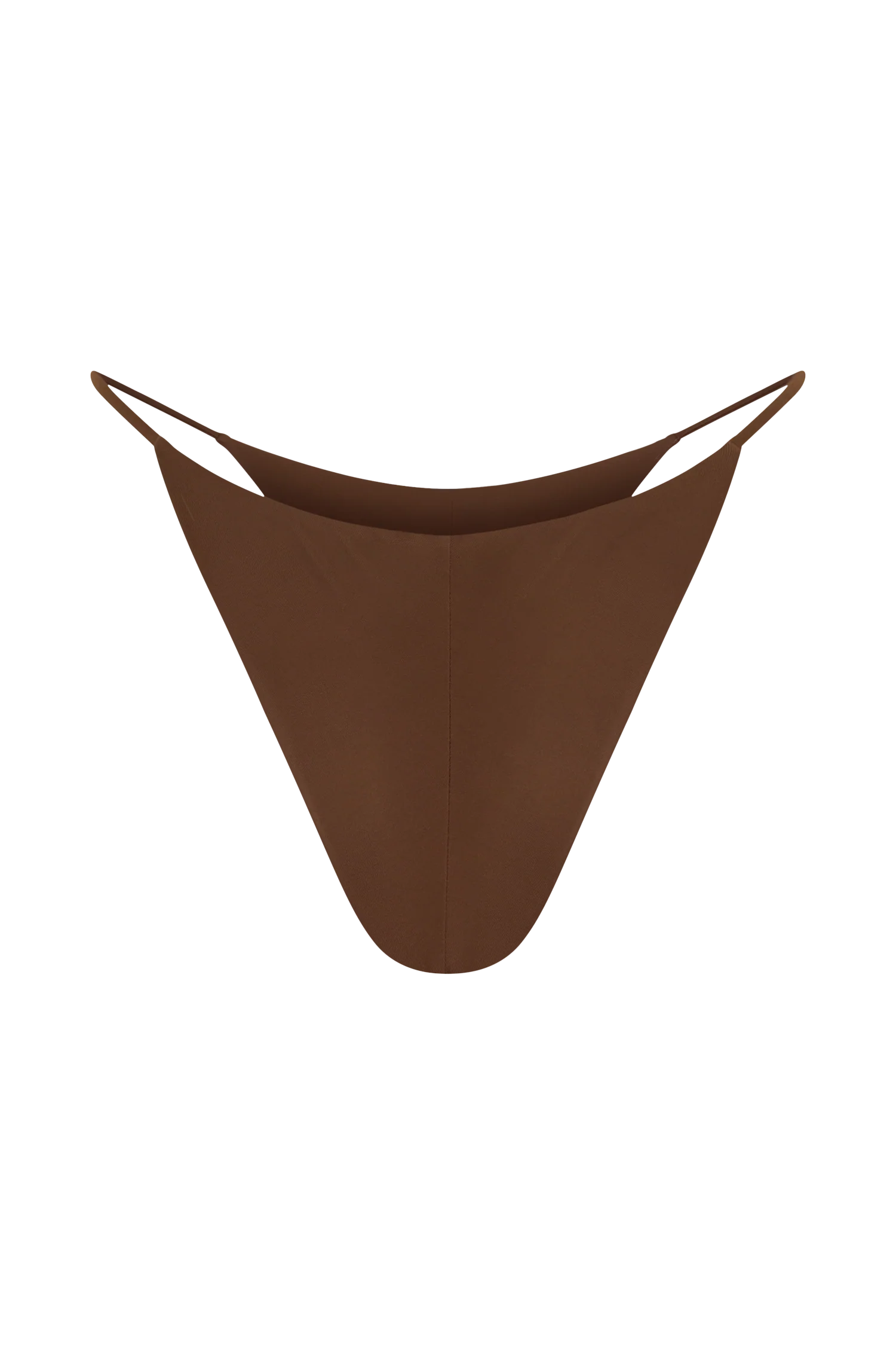Bloom Embroidered Bikini Bottom - Chocolate With Pale Blue Embroidery