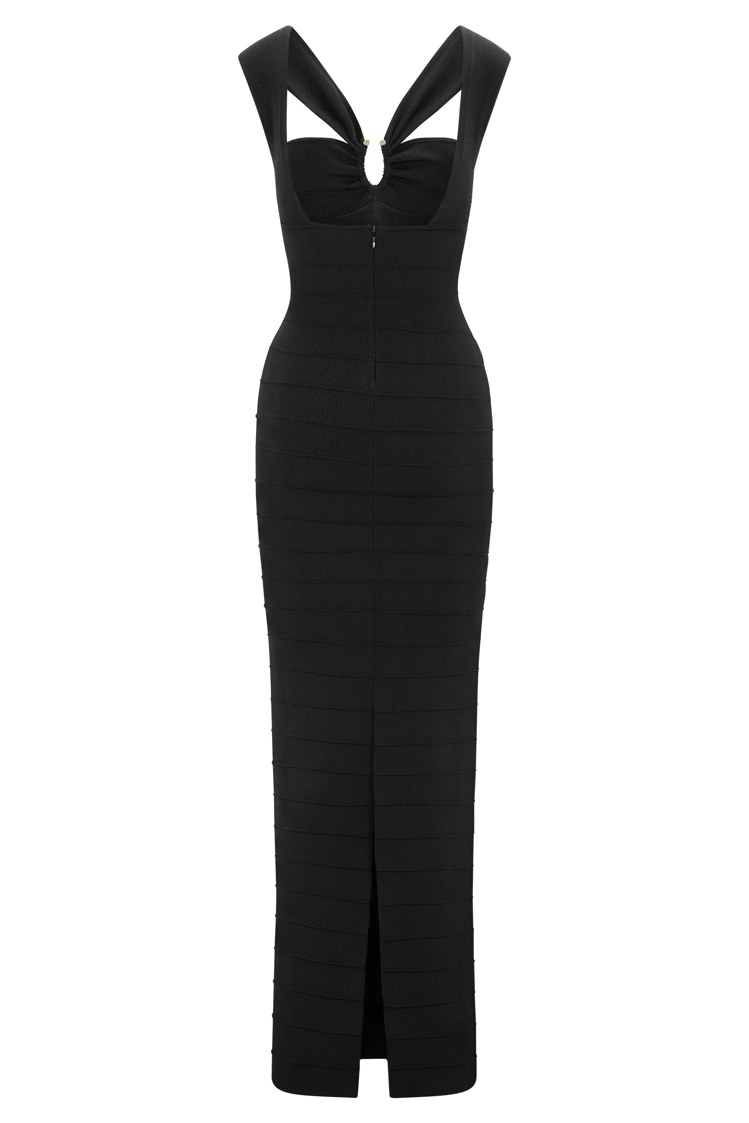 Jaylen Bandage Knit Maxi Dress - Black