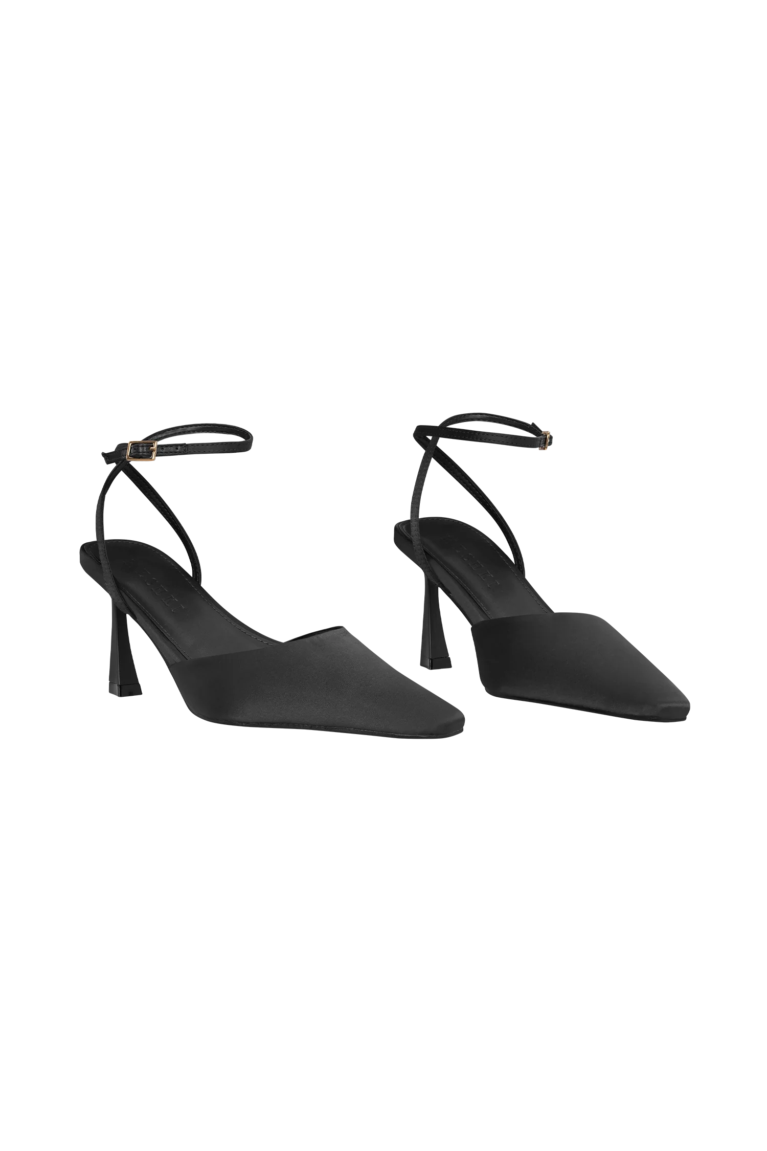 Marley Satin Pointed Heel - Black