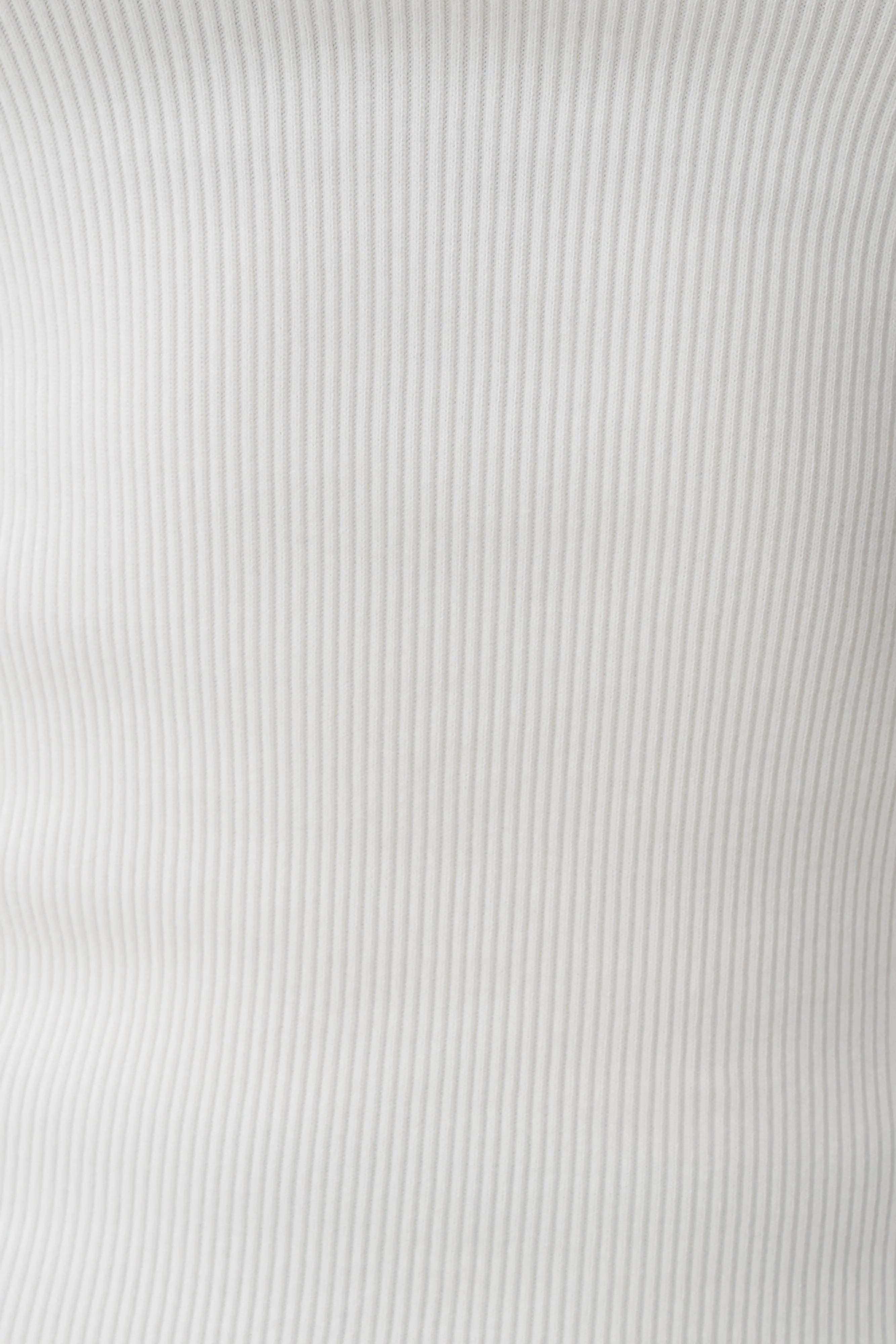 Aisling Ribbed Square Neck Sleeveless Top - Ivory