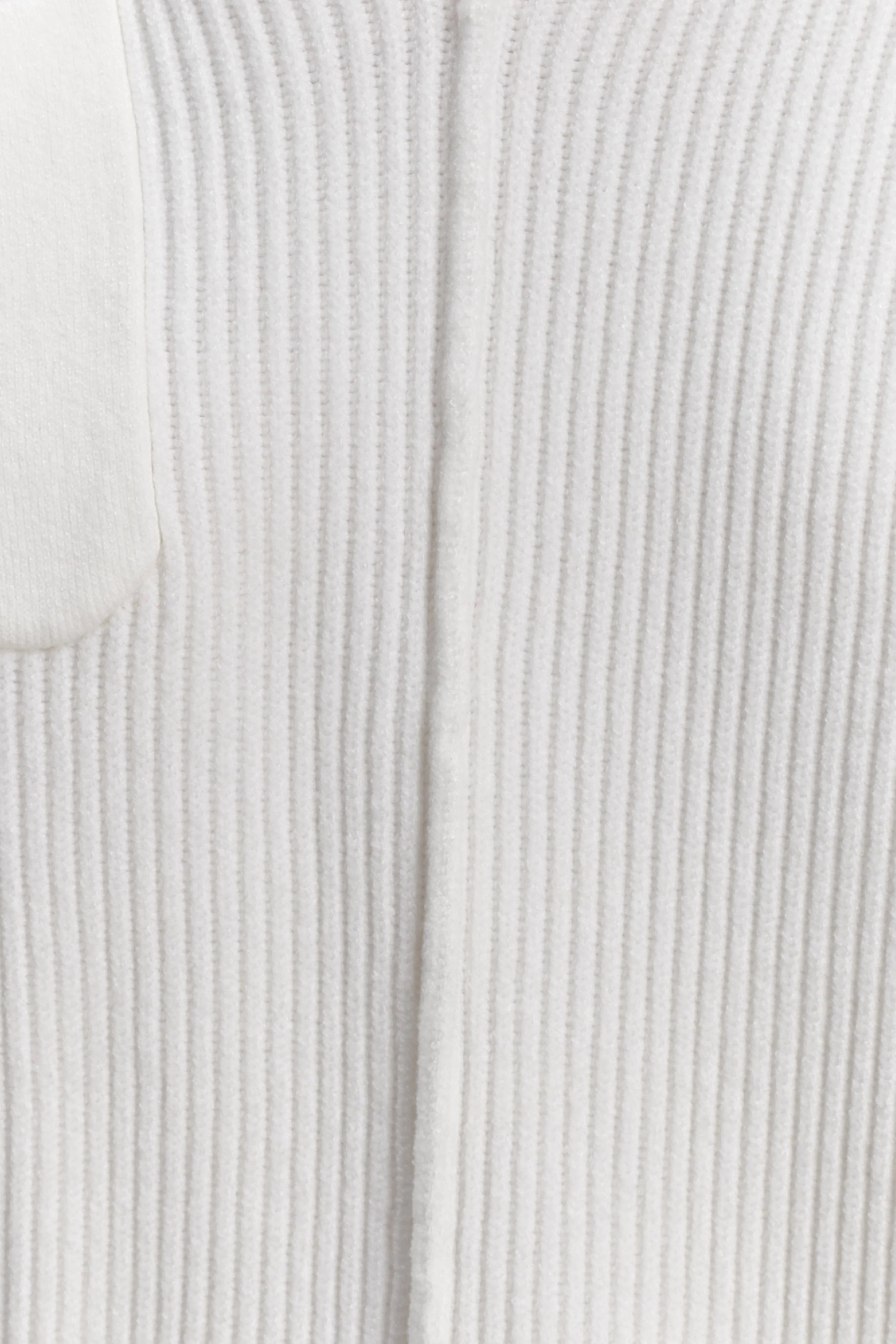 Bianka V Neck Knit Jumper - Off White