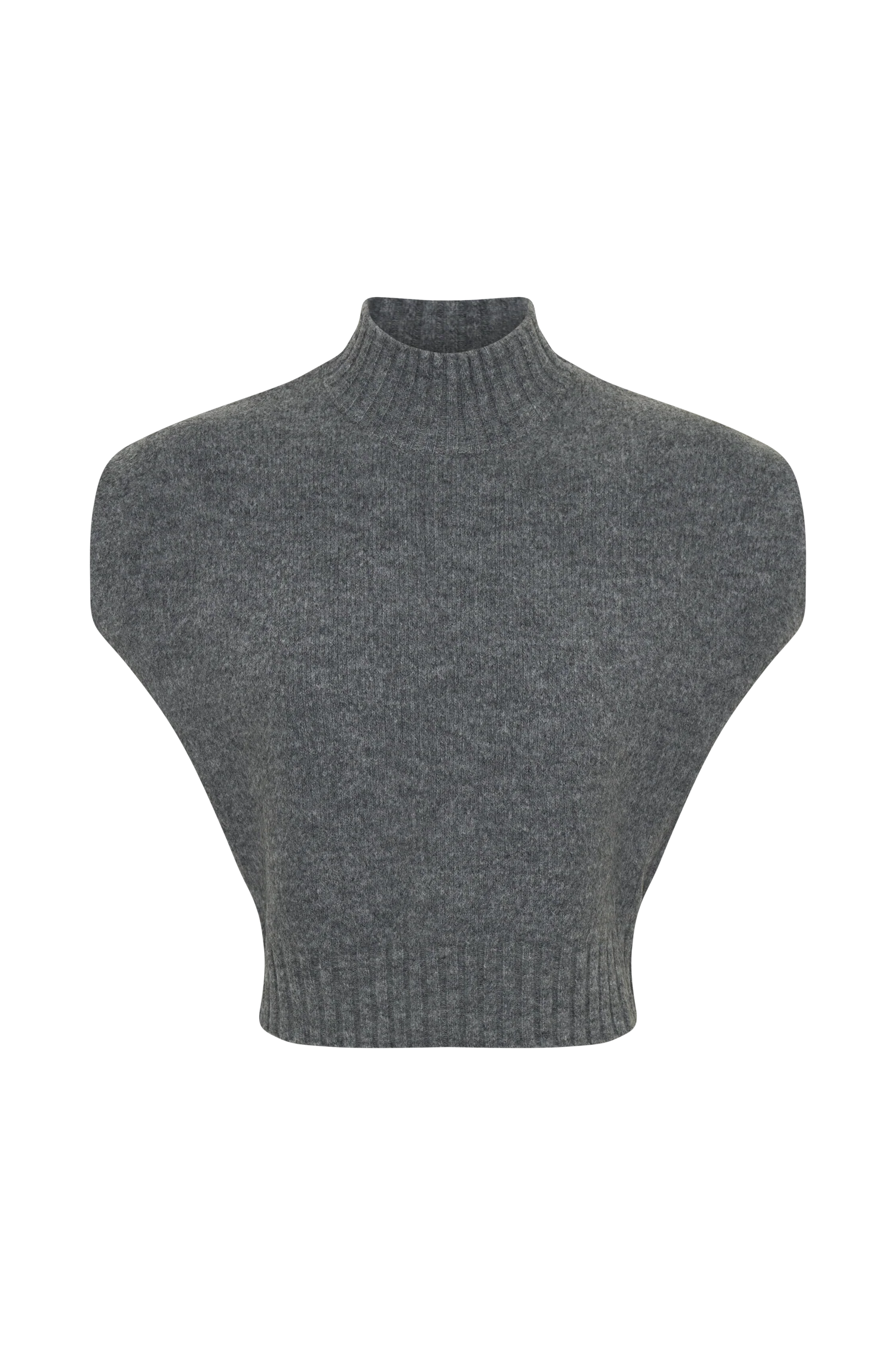 Niko Knit Oversized Top - Charcoal