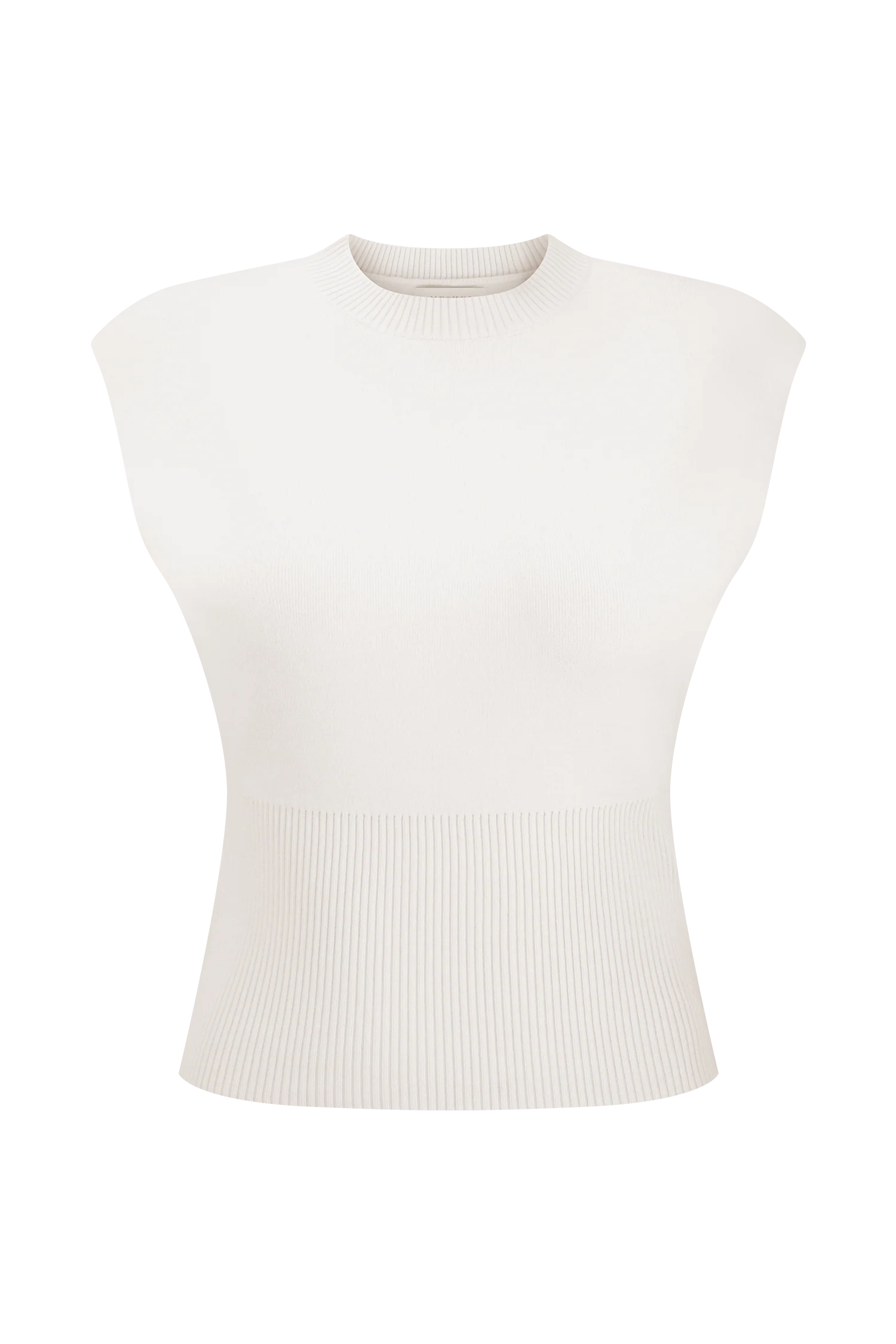 Sharpay Sleeveless Knit Top - Ivory