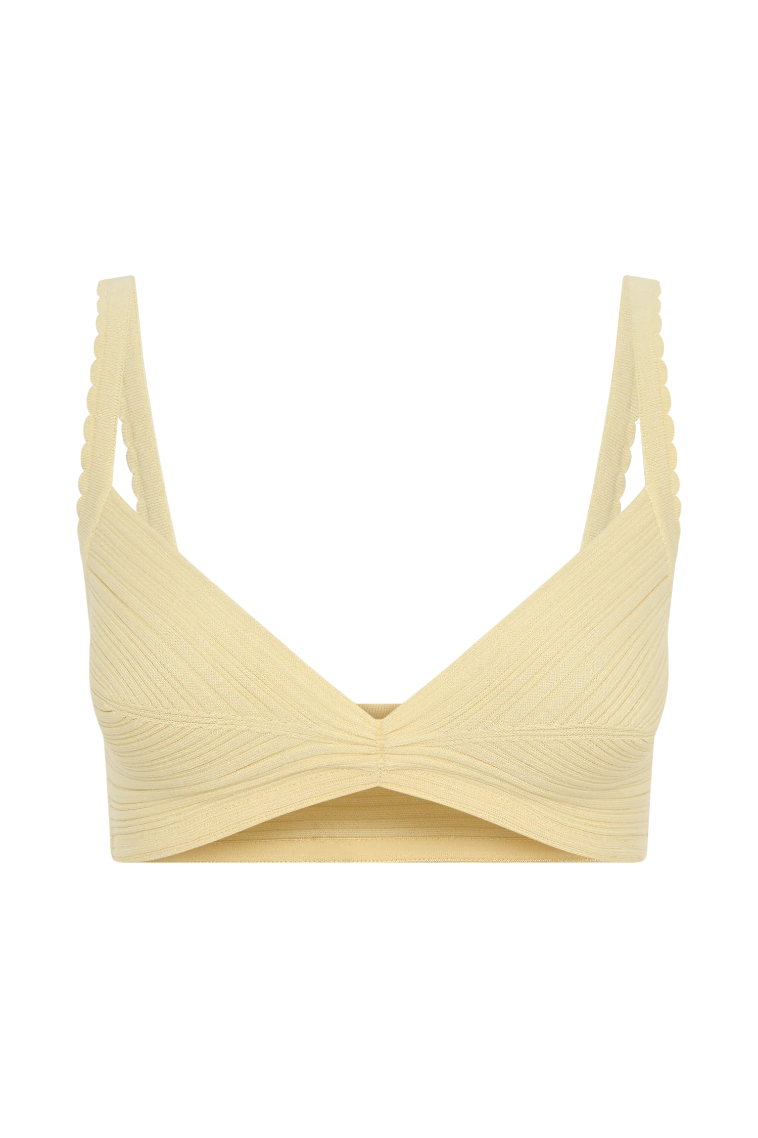 Coleene Pointelle Knit Top - Lemon