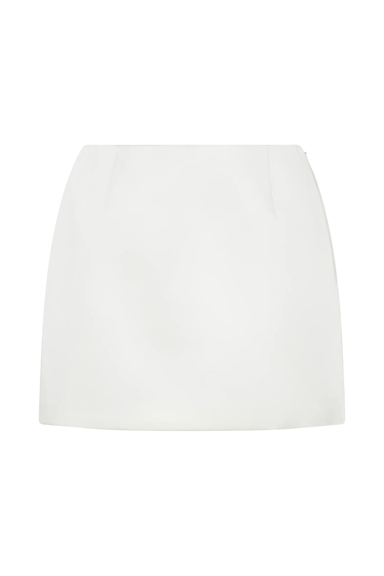 Adeline Satin Mini Skirt - White