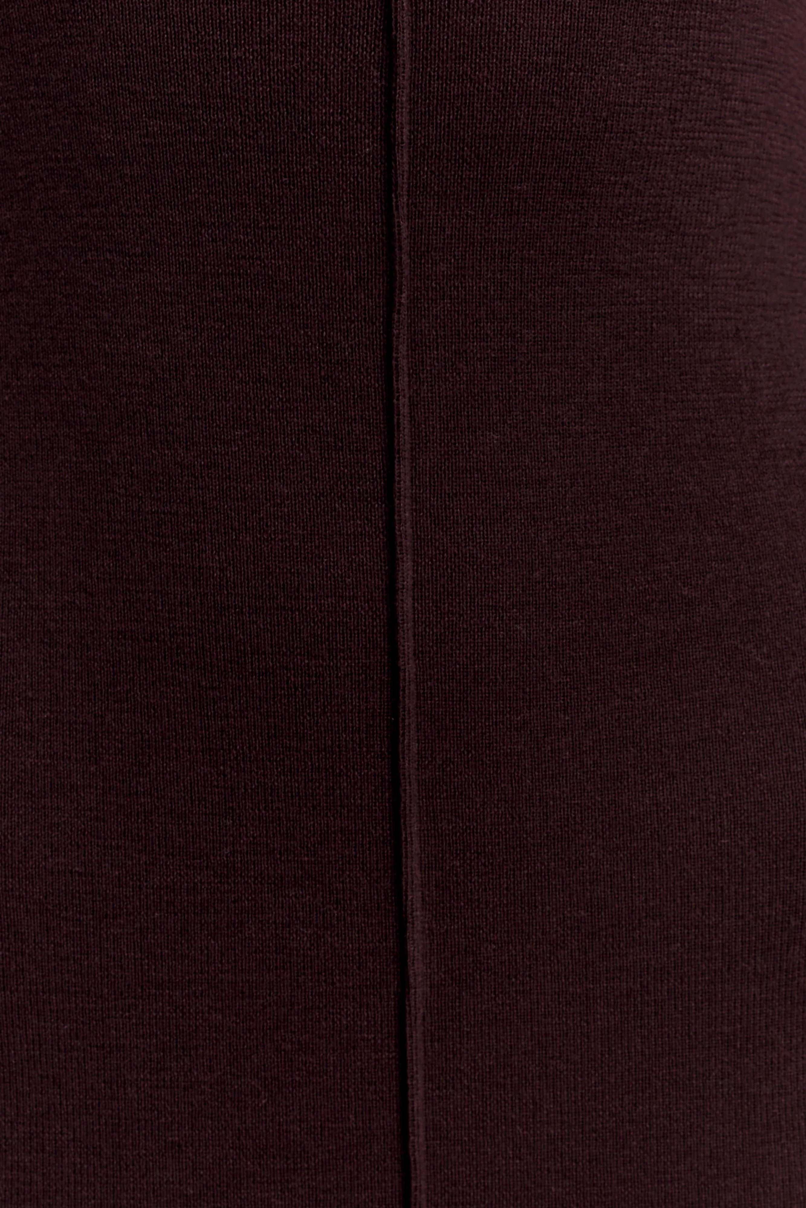Cleona Merino Wool Ribbed Long Sleeve Maxi Dress - Deep Chocolate