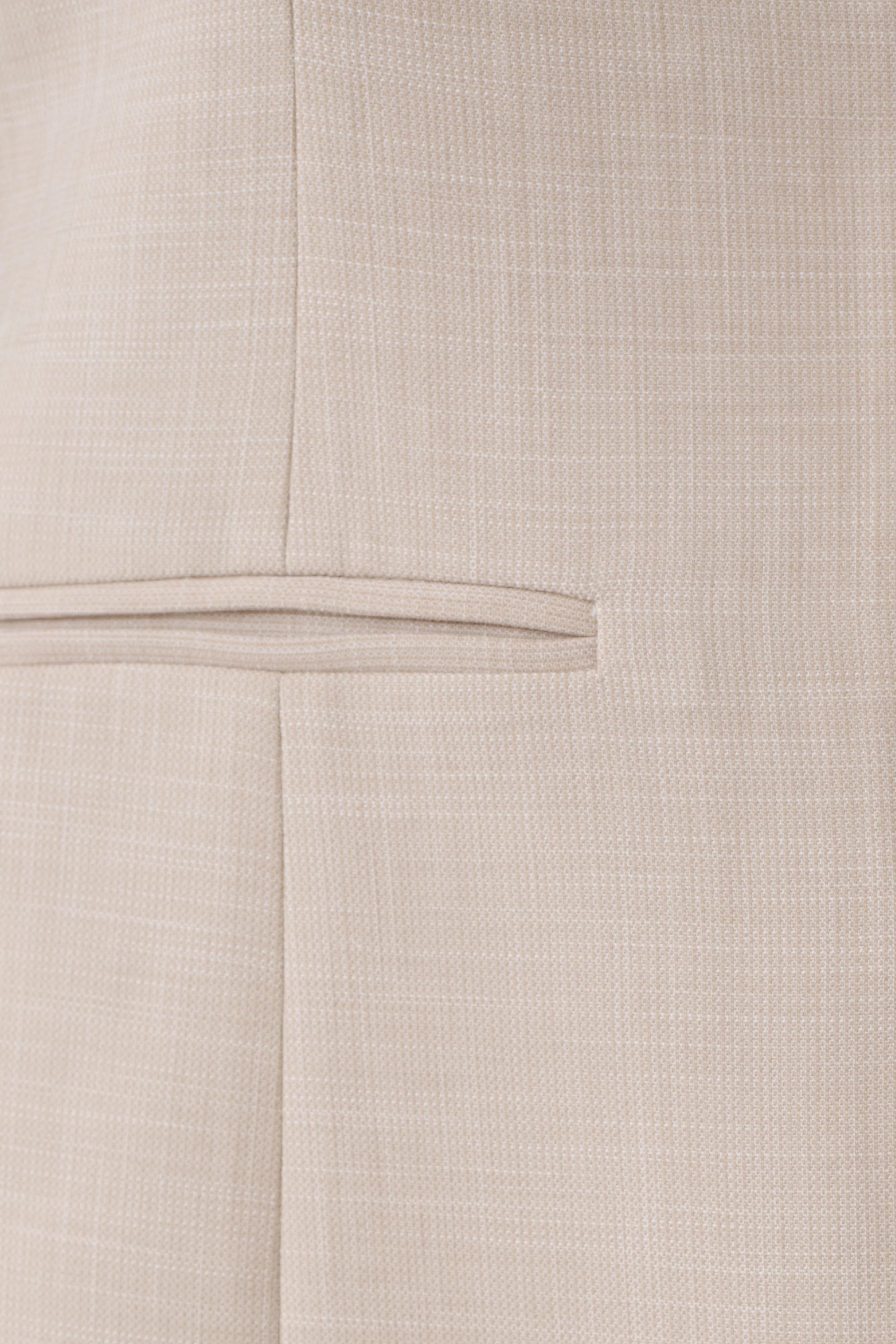 Solenne Collarless Suiting Blazer - Natural Marle
