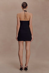 Abeda Cotton Top With Hardware - Black