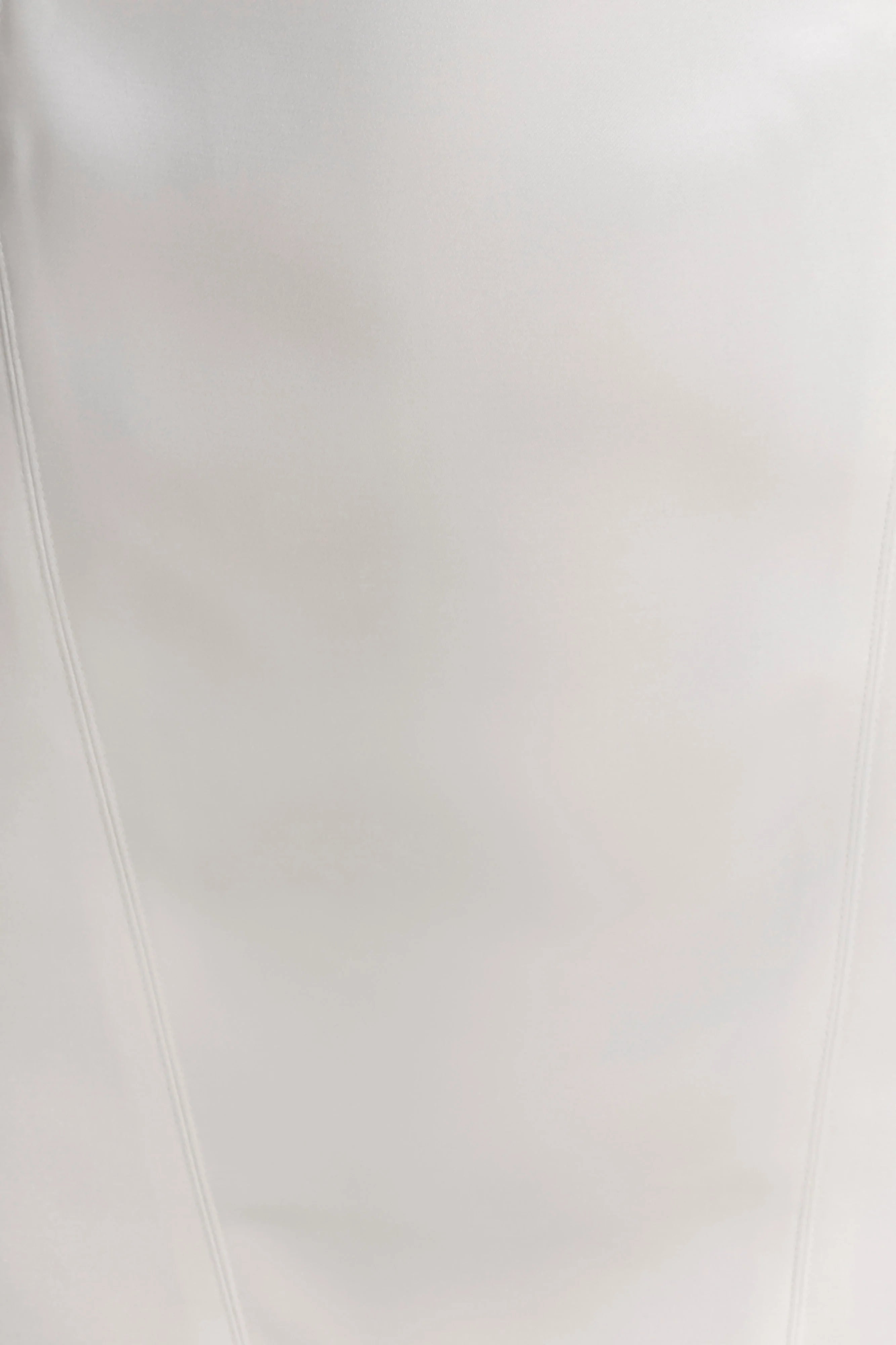 Beth Satin Mini Dress - White
