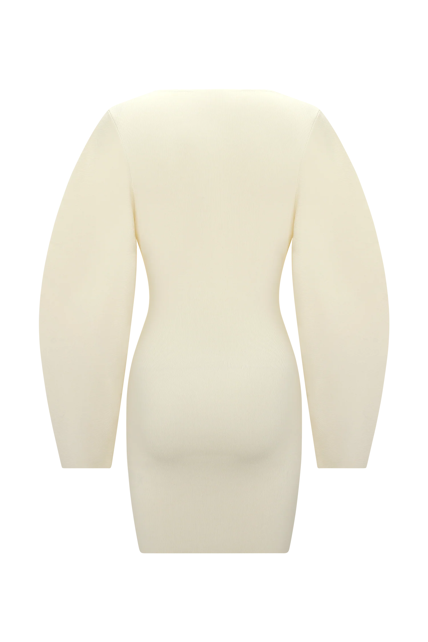 Billy Balloon Sleeve Knit Mini Dress - Ivory