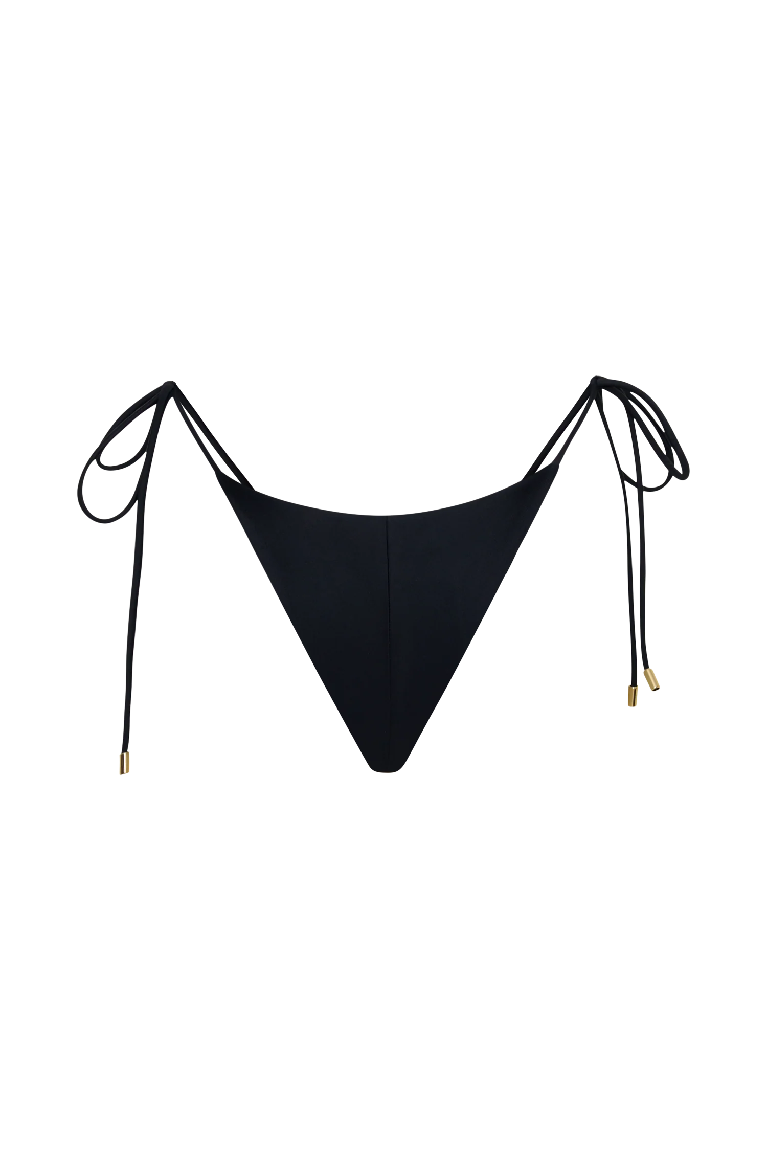 Blossom Side Tie Bikini Bottom - Black