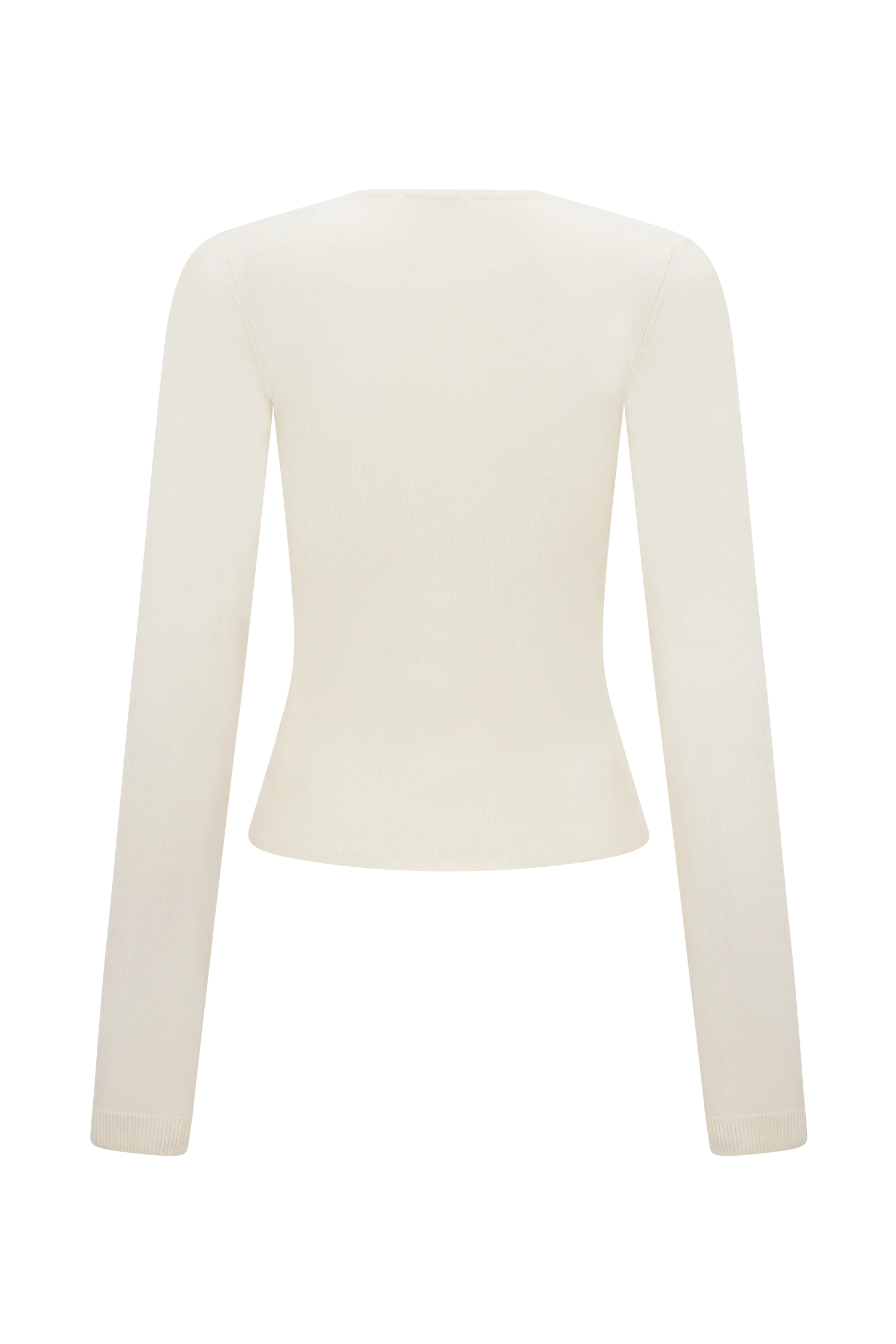 Kaylen Knit Long Sleeve Top - Ivory